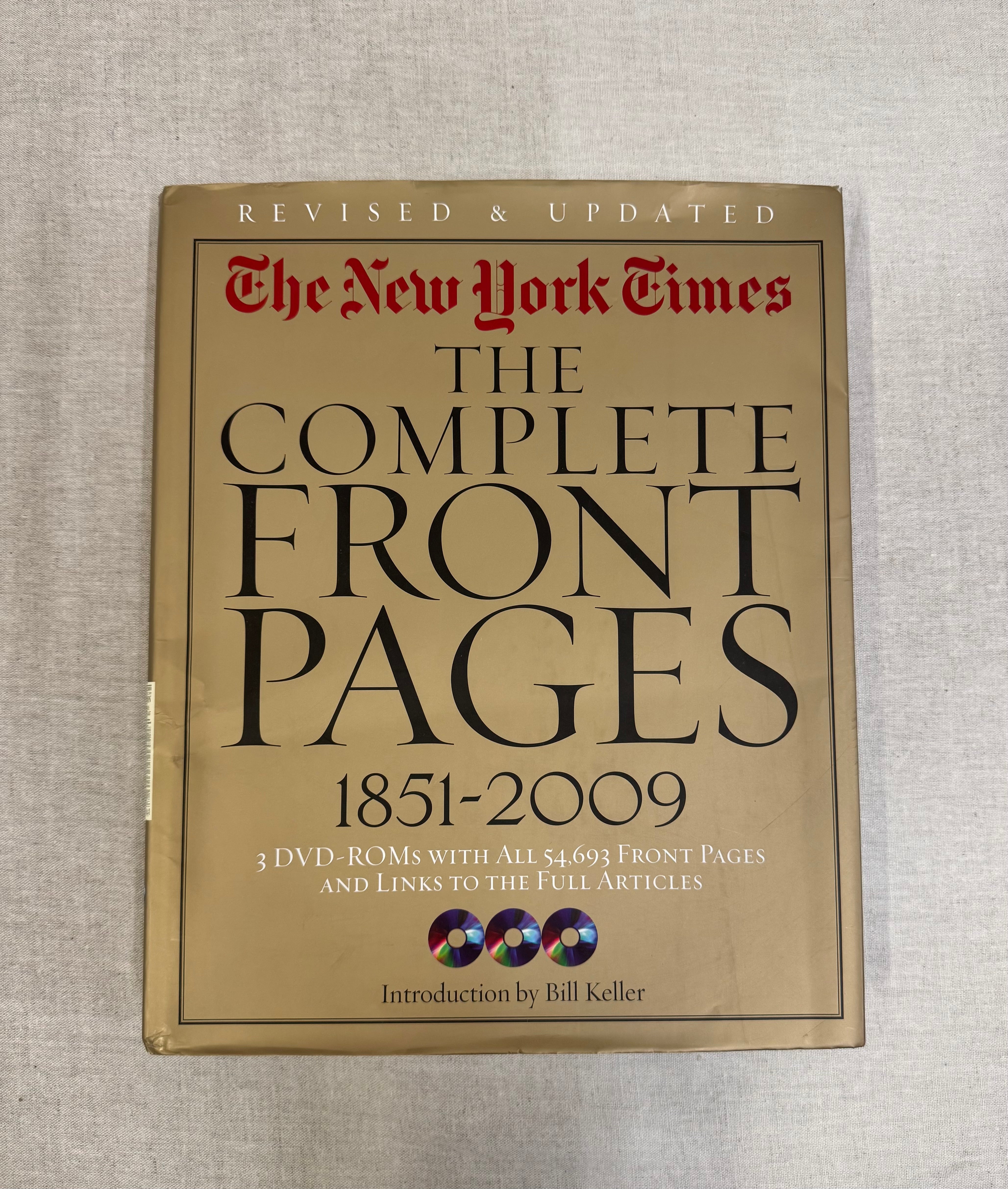 'New York Times The Complete Front Pages' Hardcover