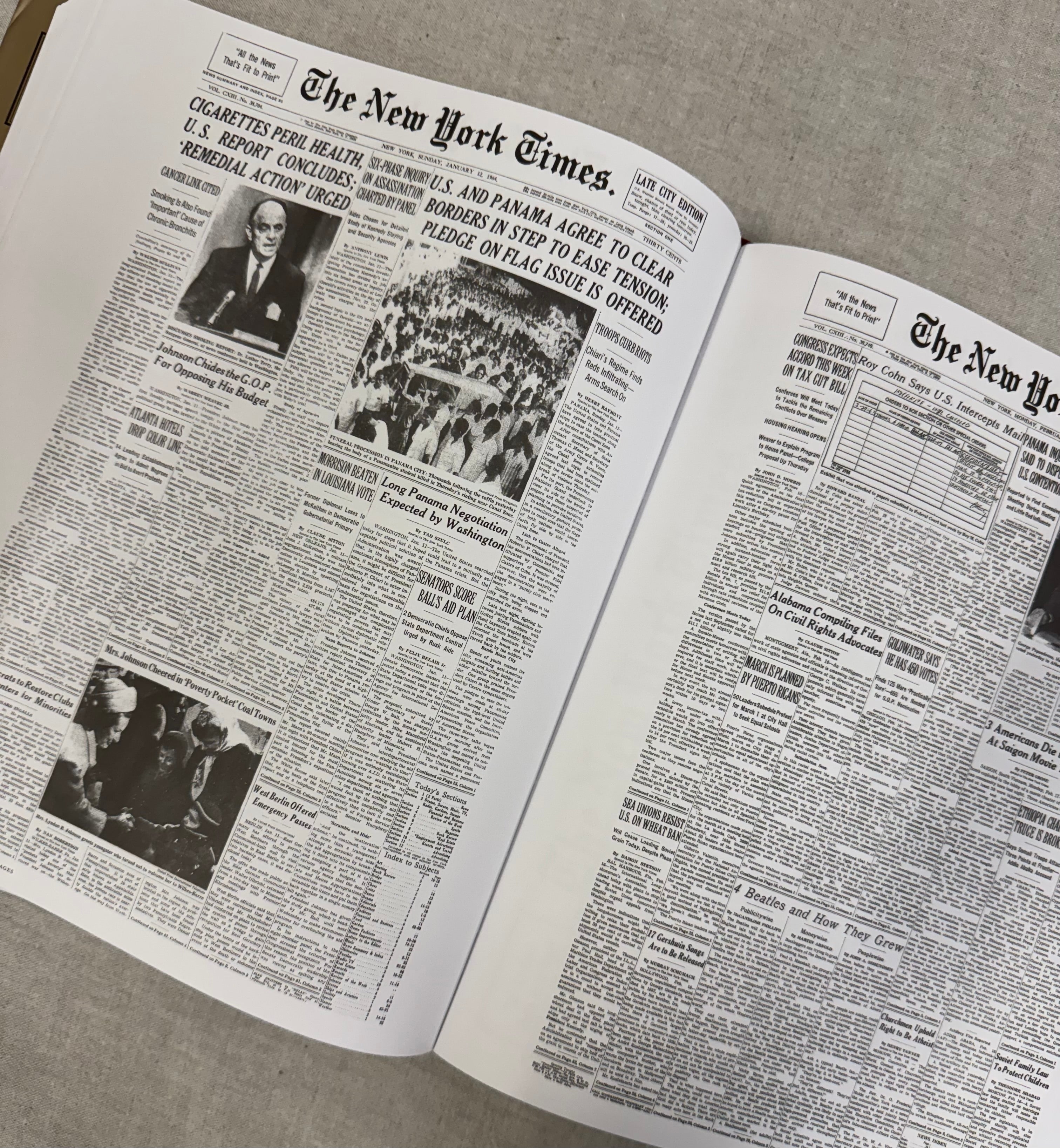 'New York Times The Complete Front Pages' Hardcover