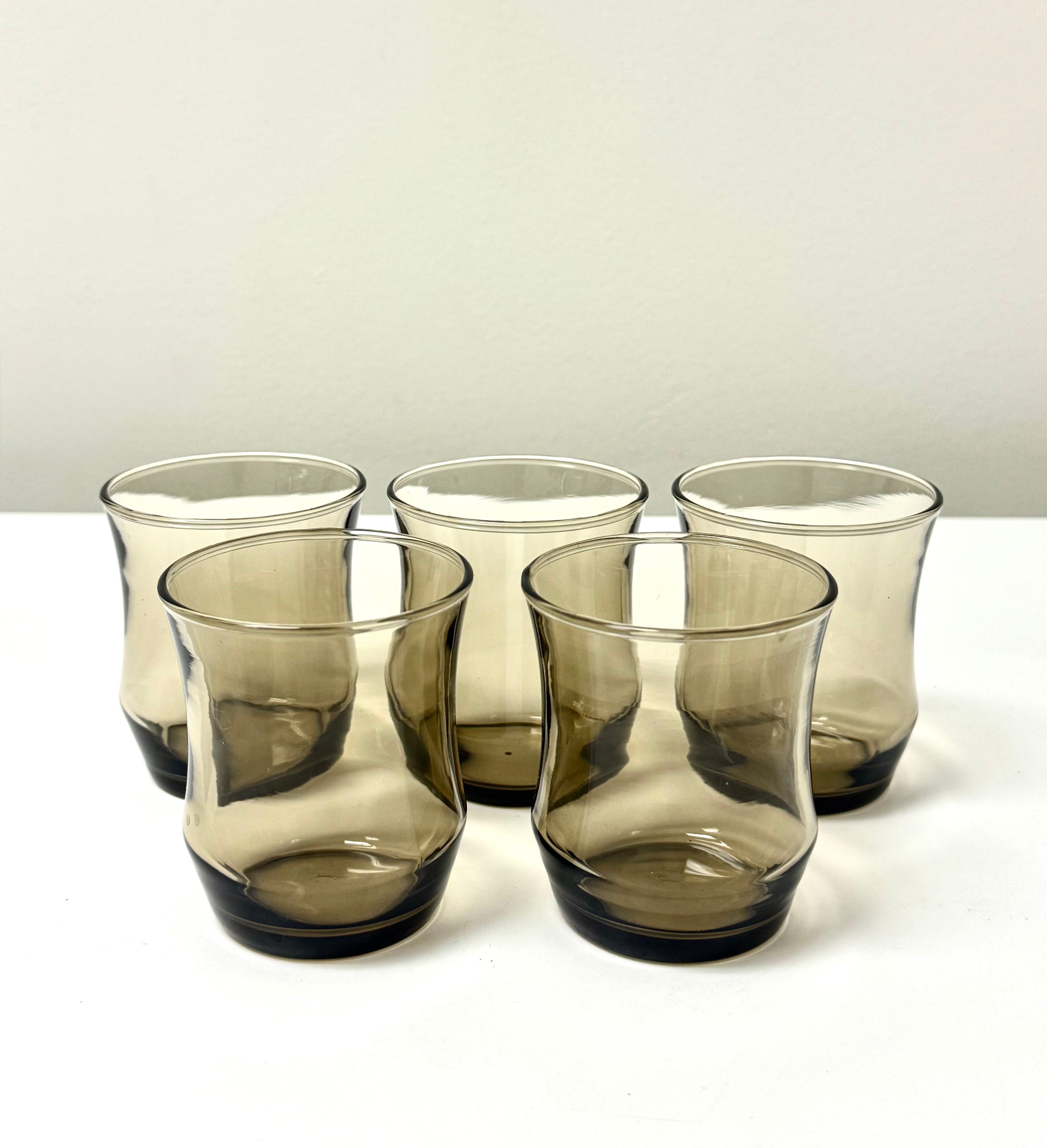 Tawny Smoke Small Juice Glasses Set of 5
