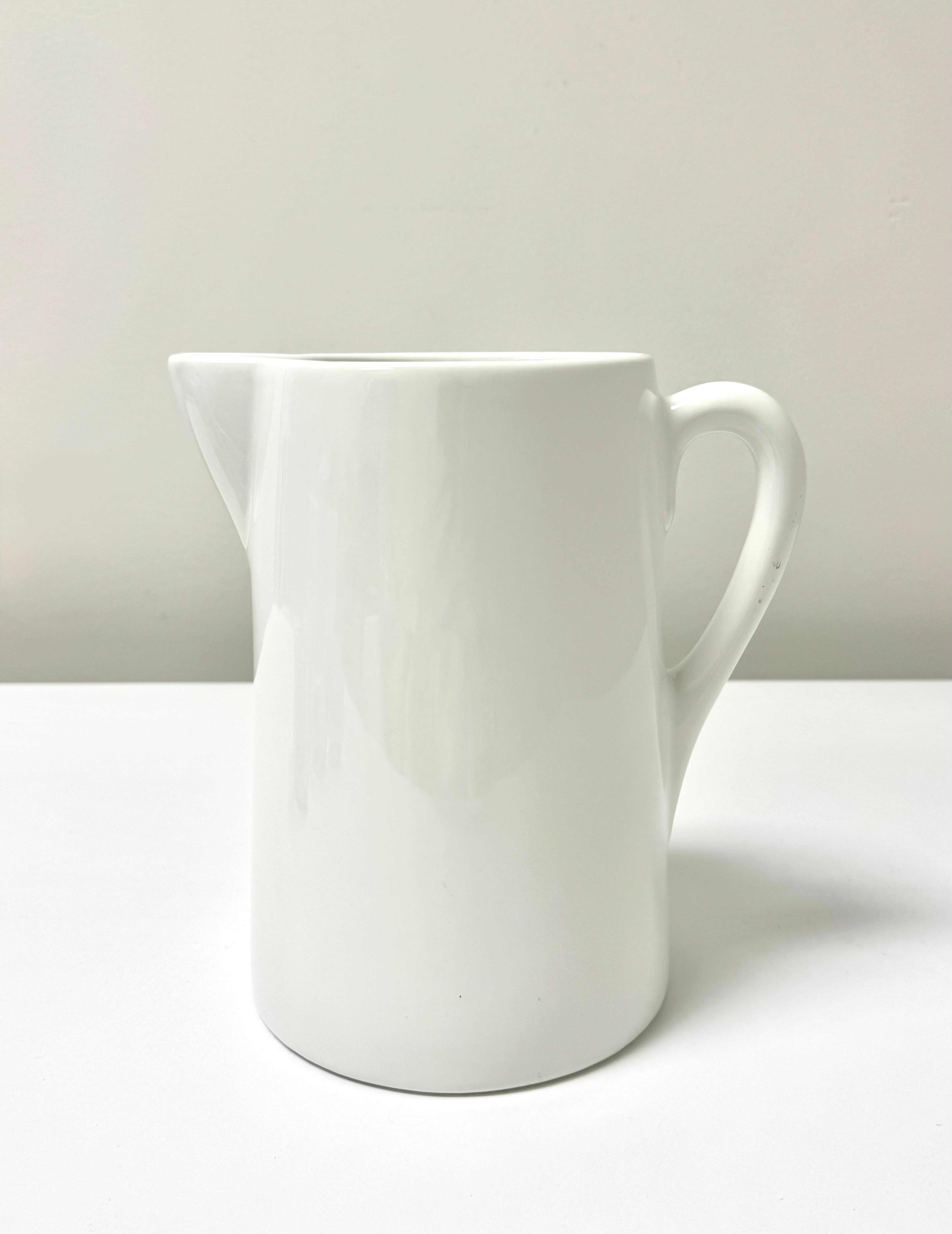 White Ceramic Pitcher
