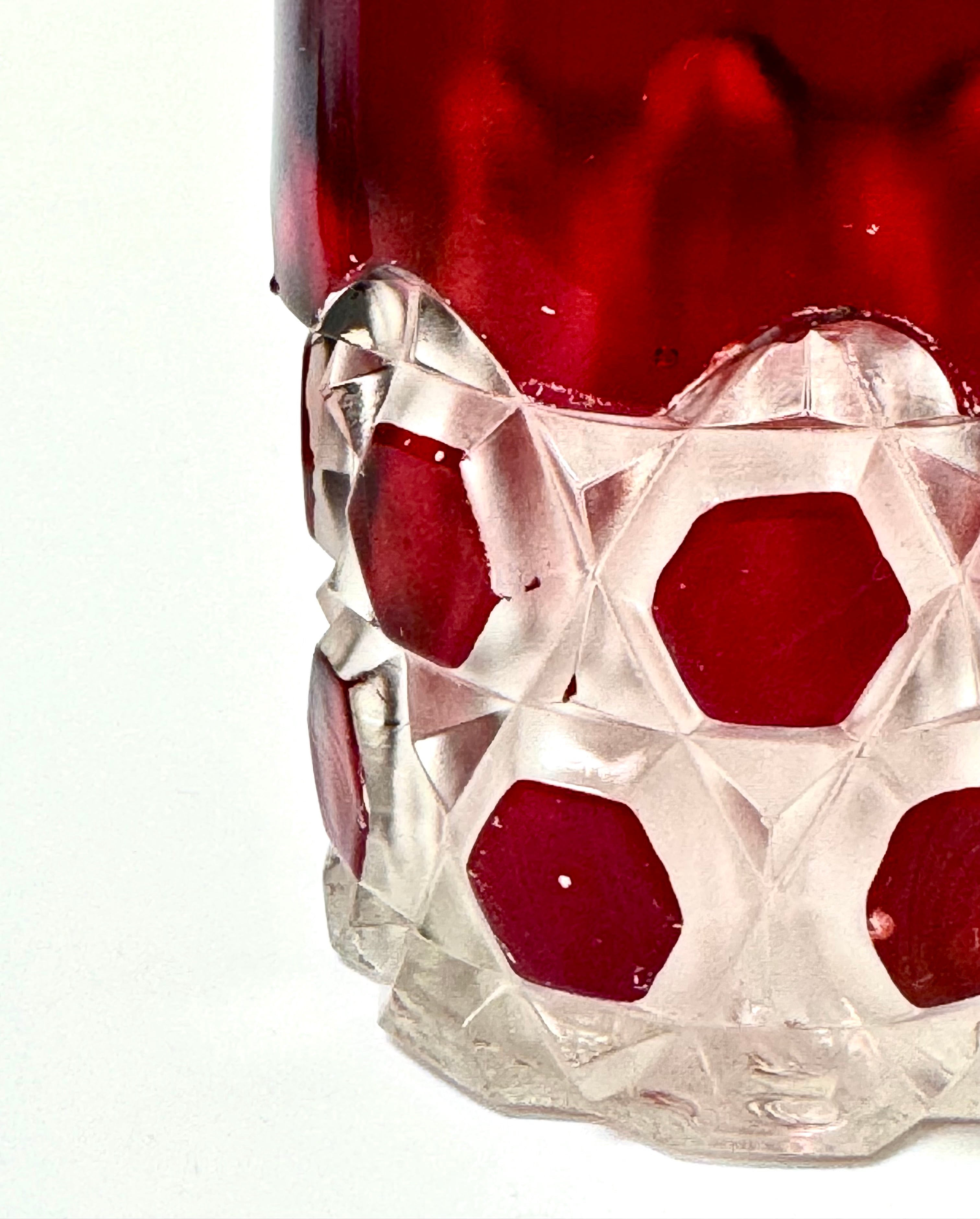Antique Ruby-stained EAPG Tumbler