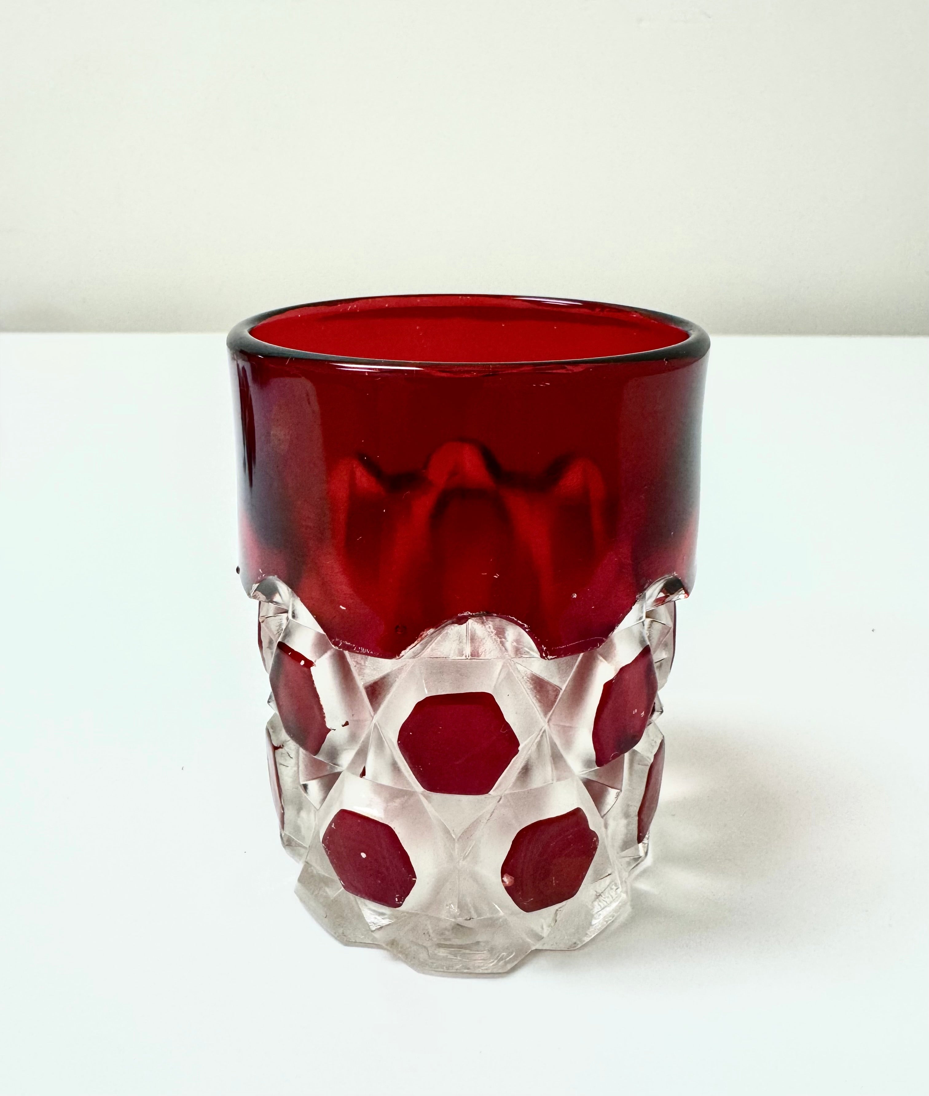 Antique Ruby-stained EAPG Tumbler