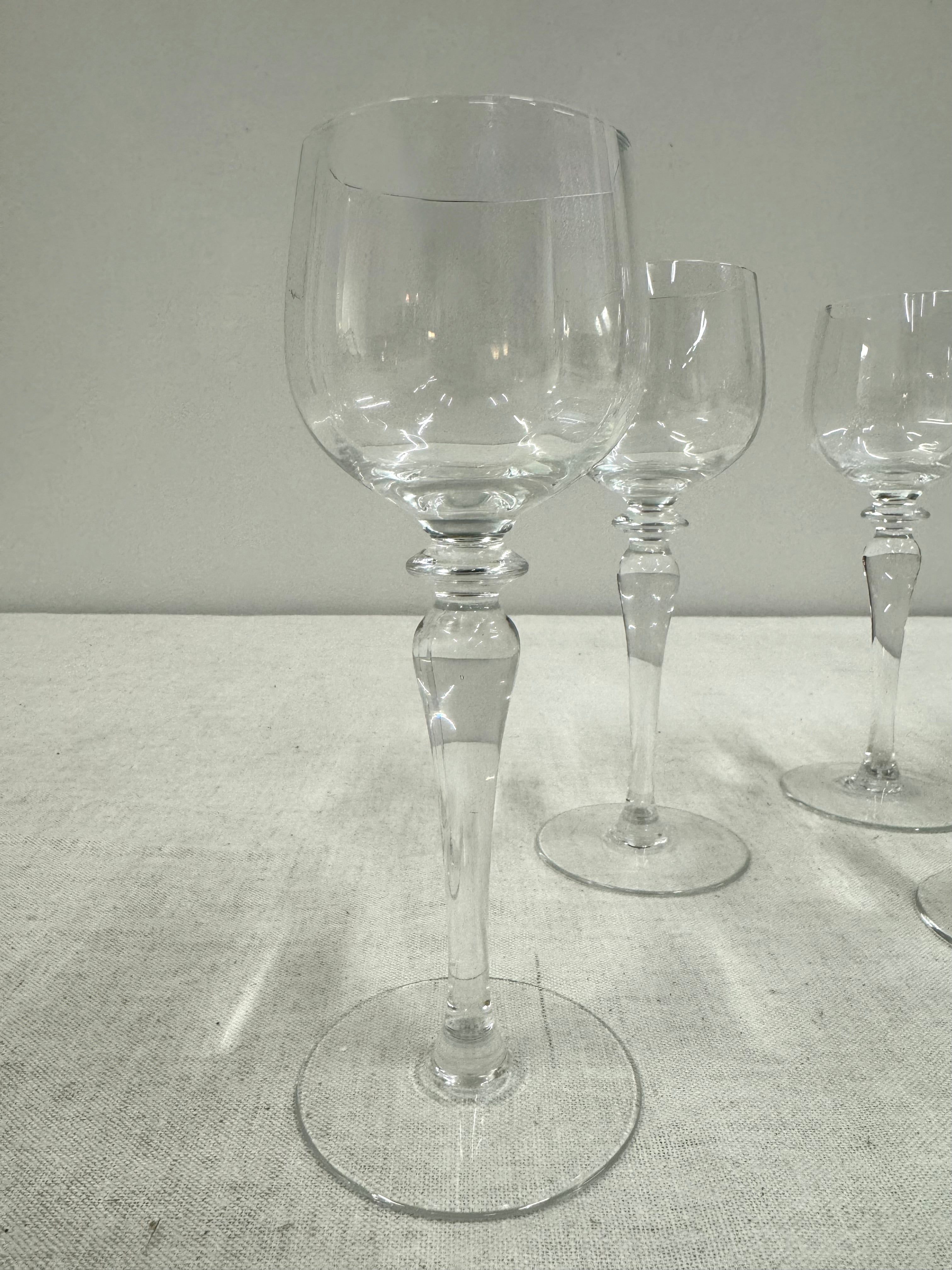 Crystal Hock Wine Glasses Set of 6