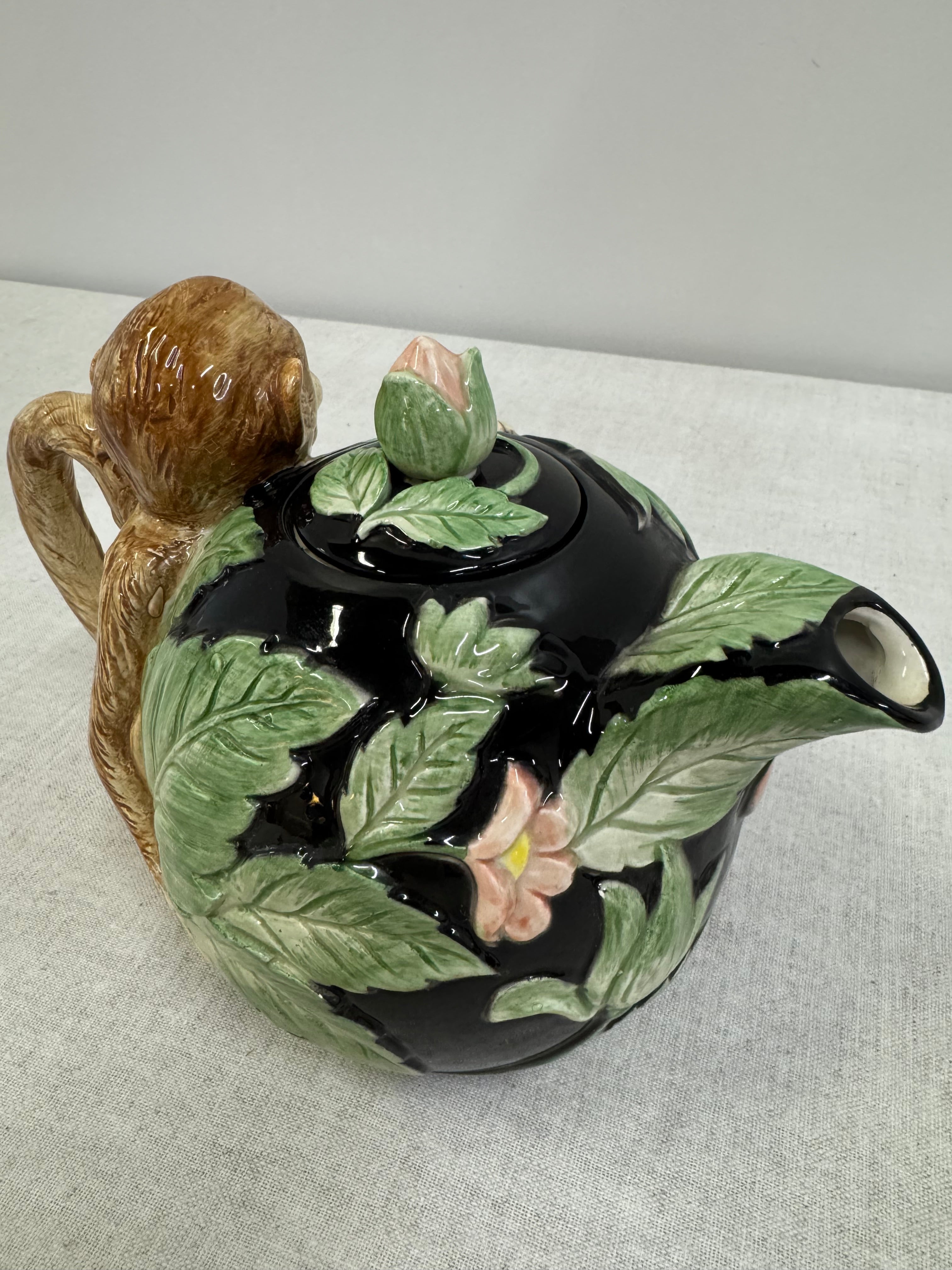 Vintage FITZ & FLOYD 'Rainforest Monkey' Teapot
