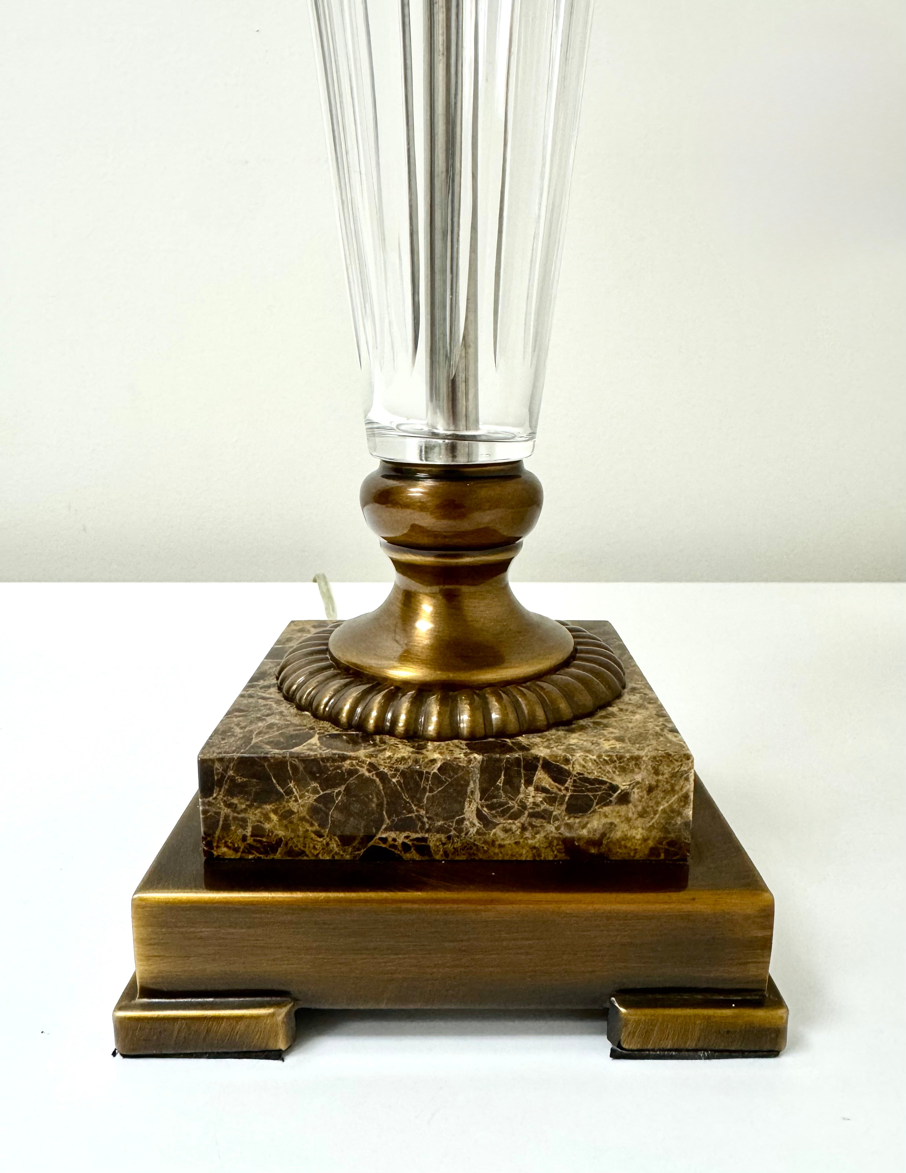 BOMBAY Fluted Crystal Lamp