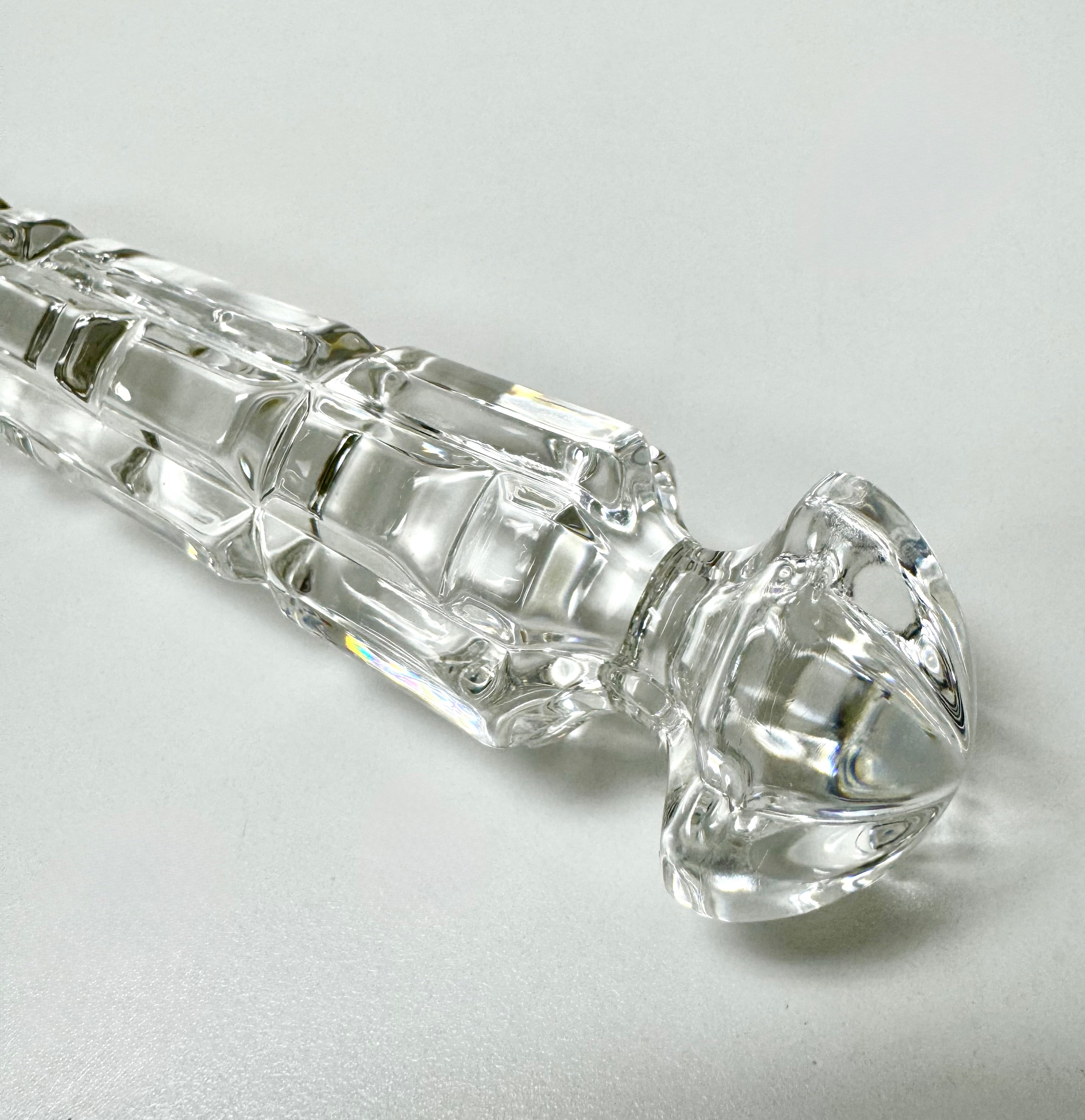Vintage Silverplate Crystal Serving Fork