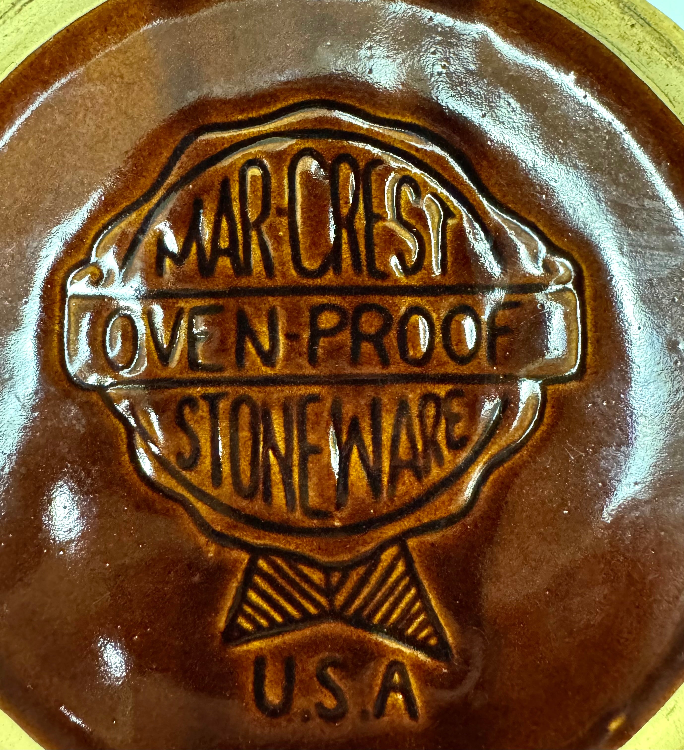 Vintage MAR-CREST 'Daisy Dot' Stoneware Pitcher & Mugs