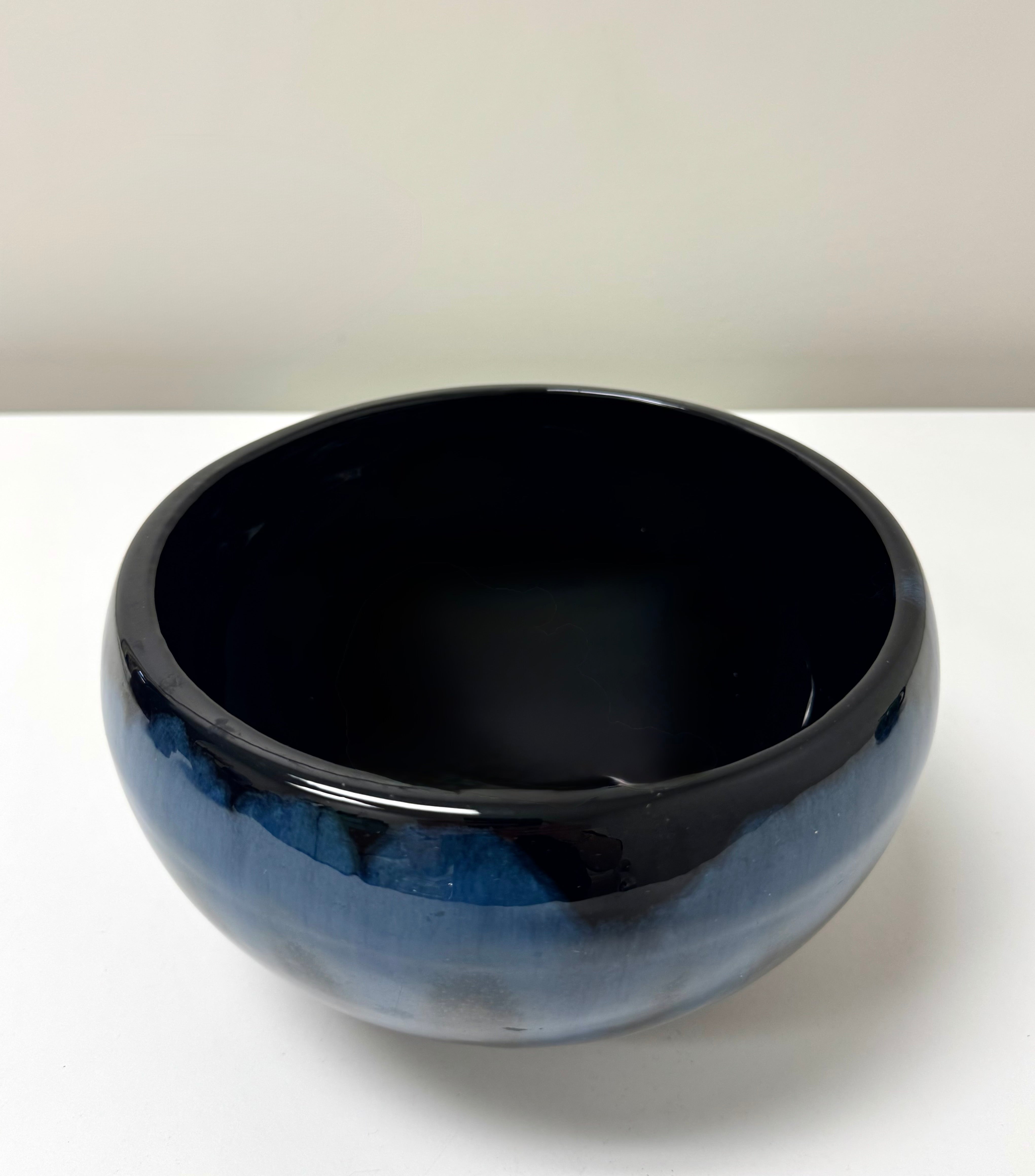 Vintage BLUE MOUNTAIN POTTERY Cobalt Blue Bowl