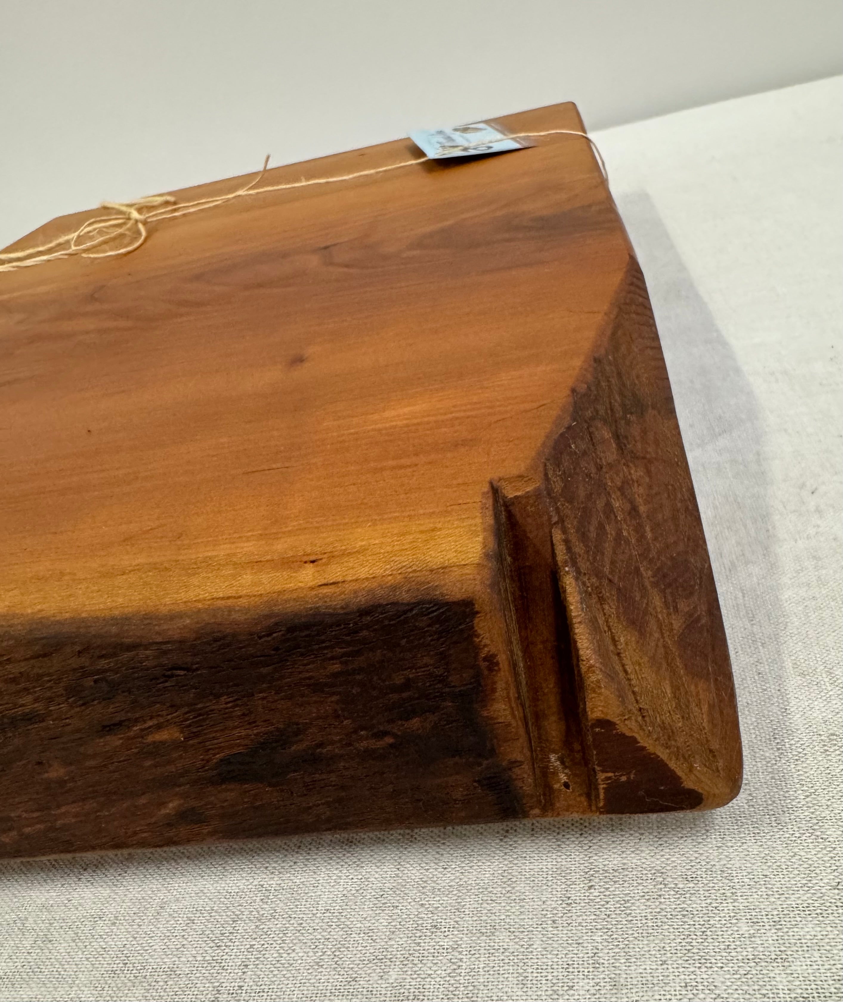 NEW! Solid Wild Cherry Live Edge Charcuterie Board