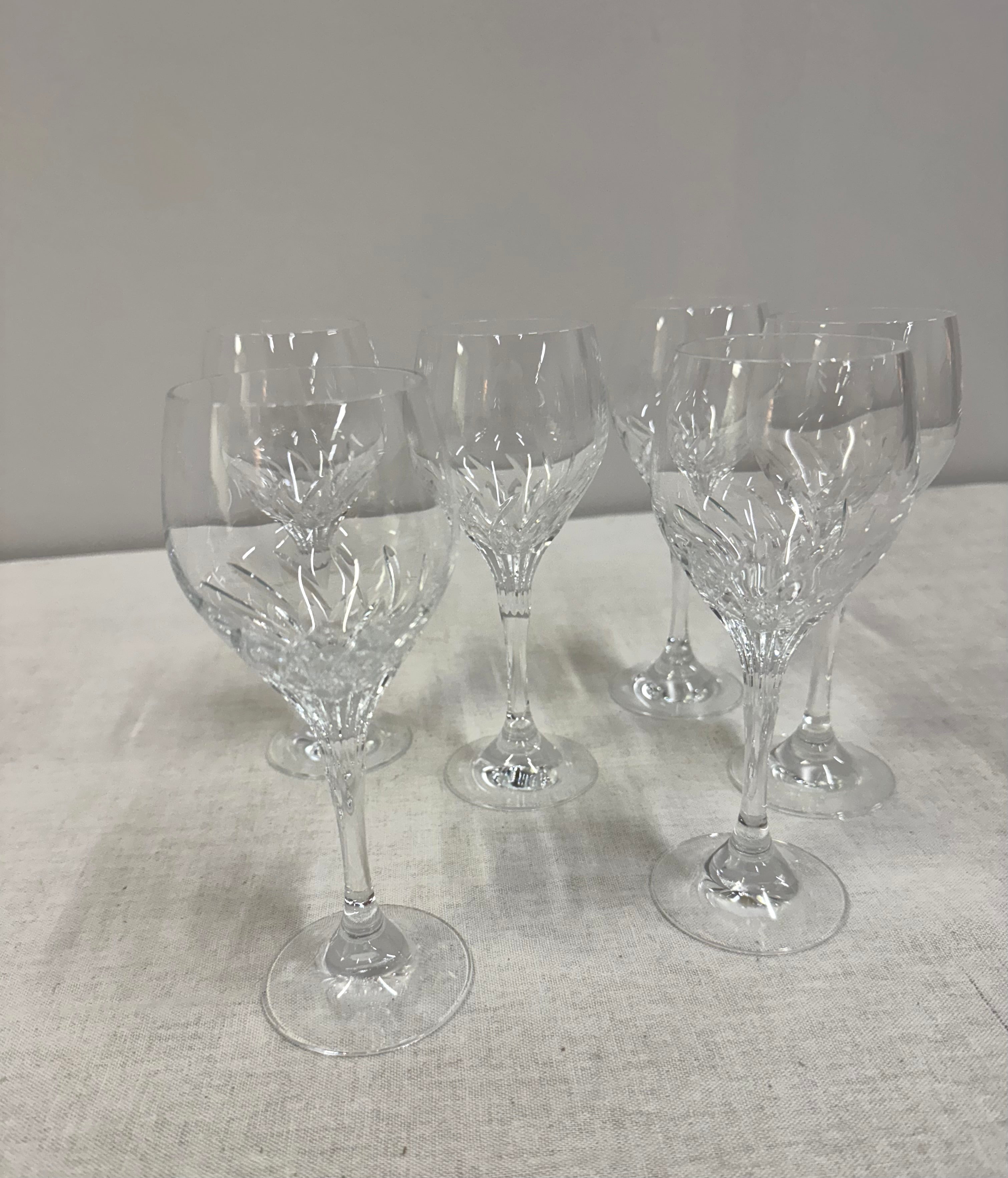SCHOTT-ZWIESEL 'Carousel' Crystal Burgundy Glasses Set of 6