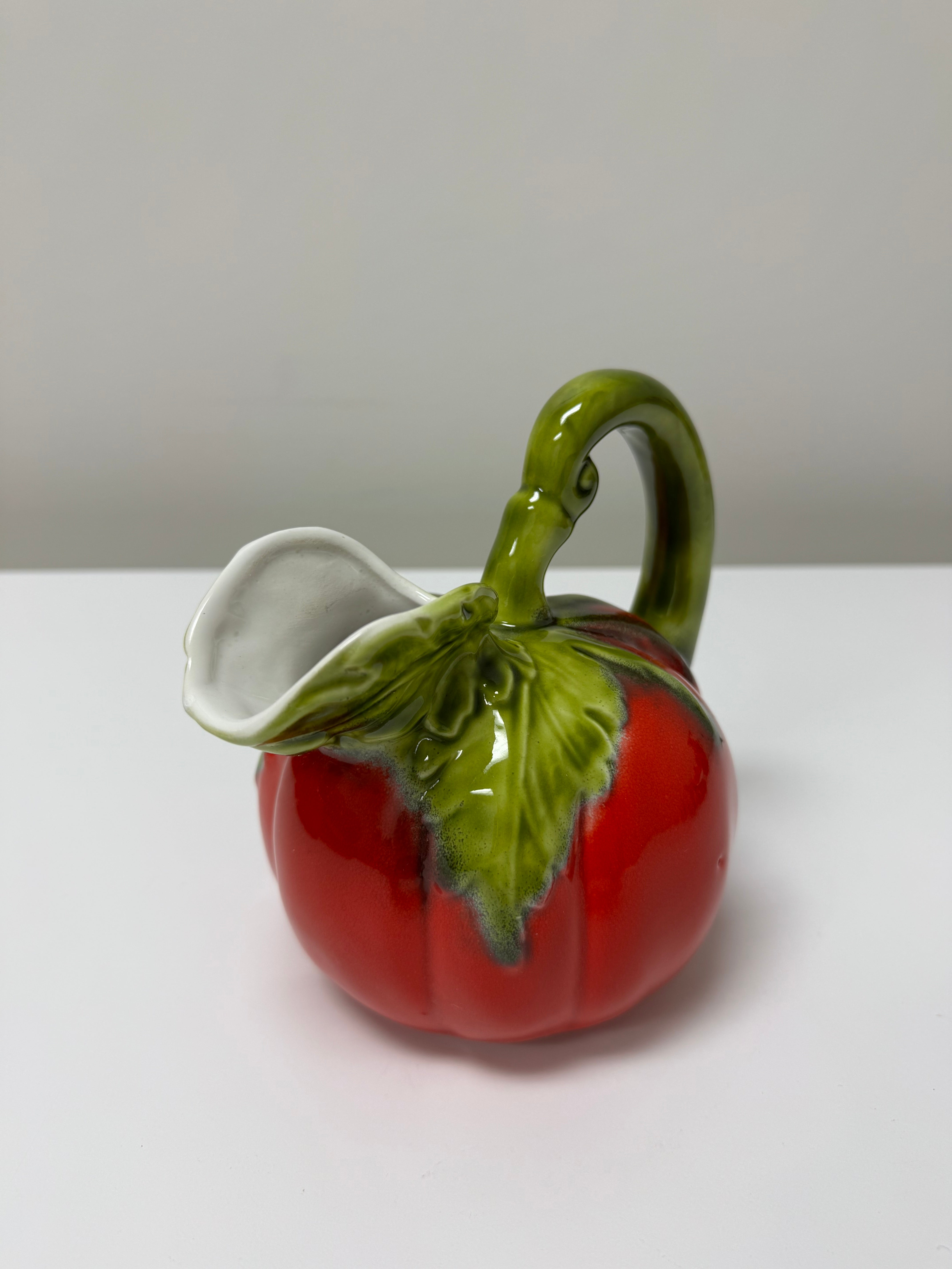 Vintage Majolica Tomato Pitcher