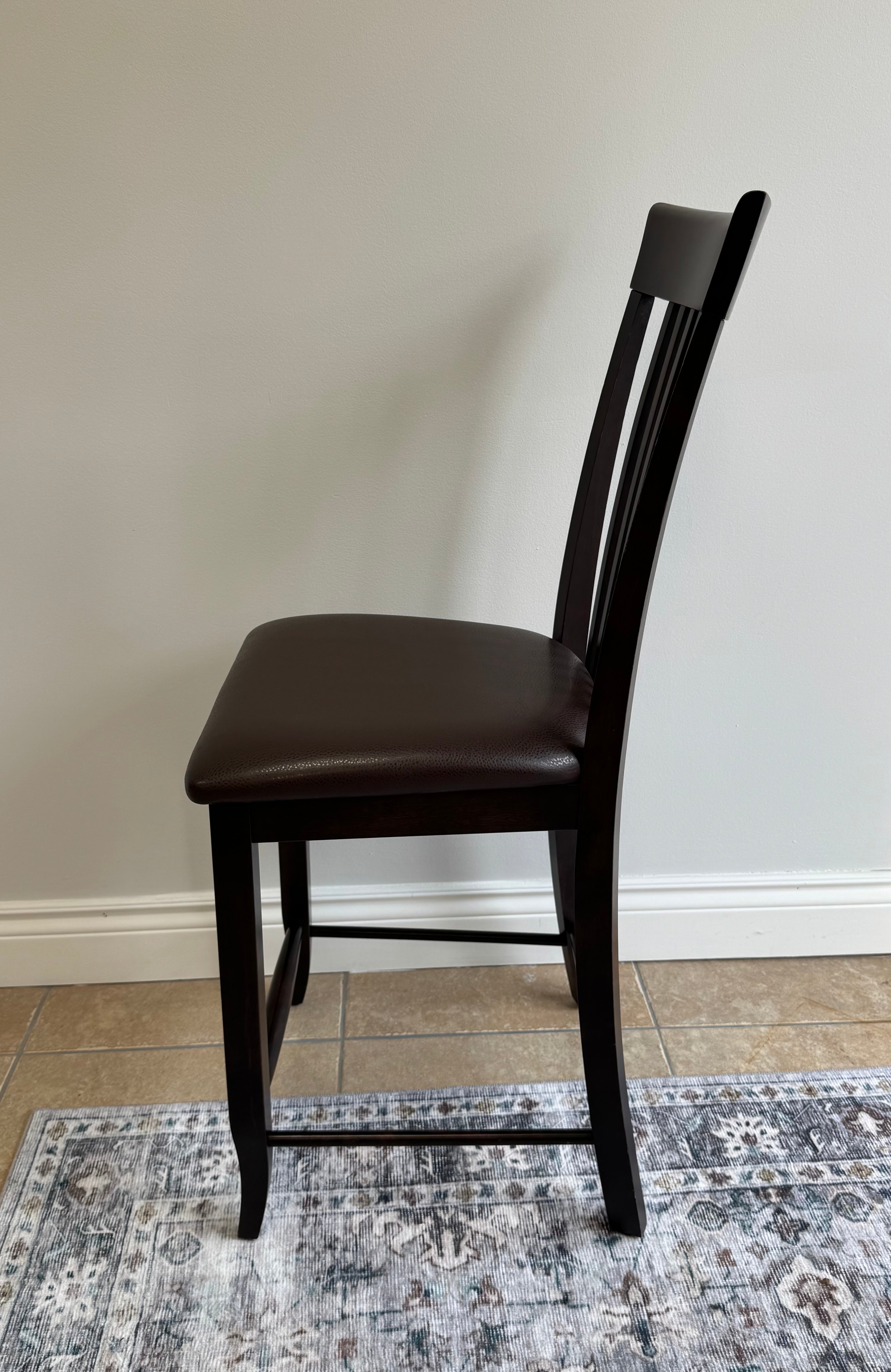 Ebony Counter-height Bistro Table & 4 Chairs