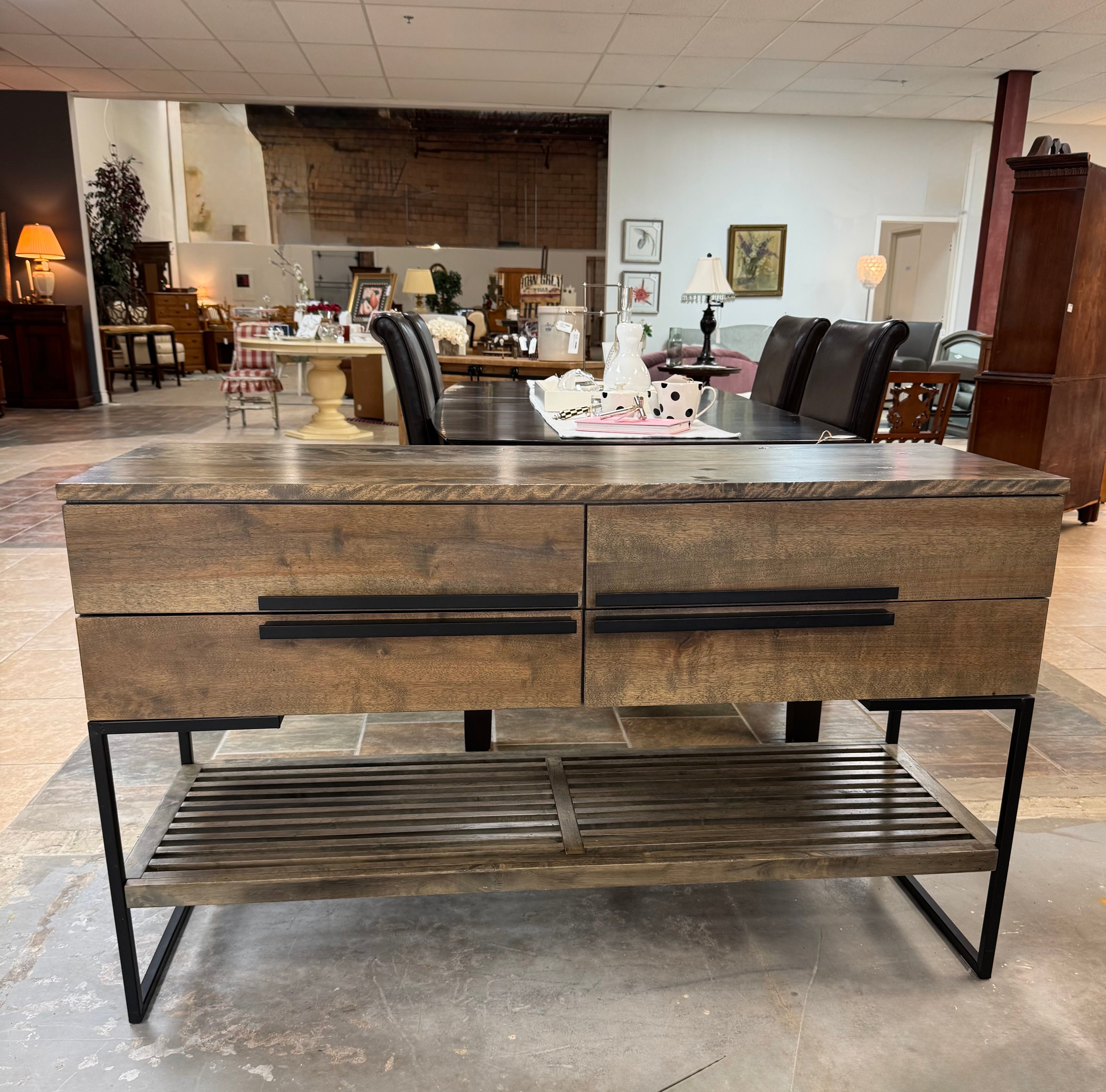 Industrial Buffet Console