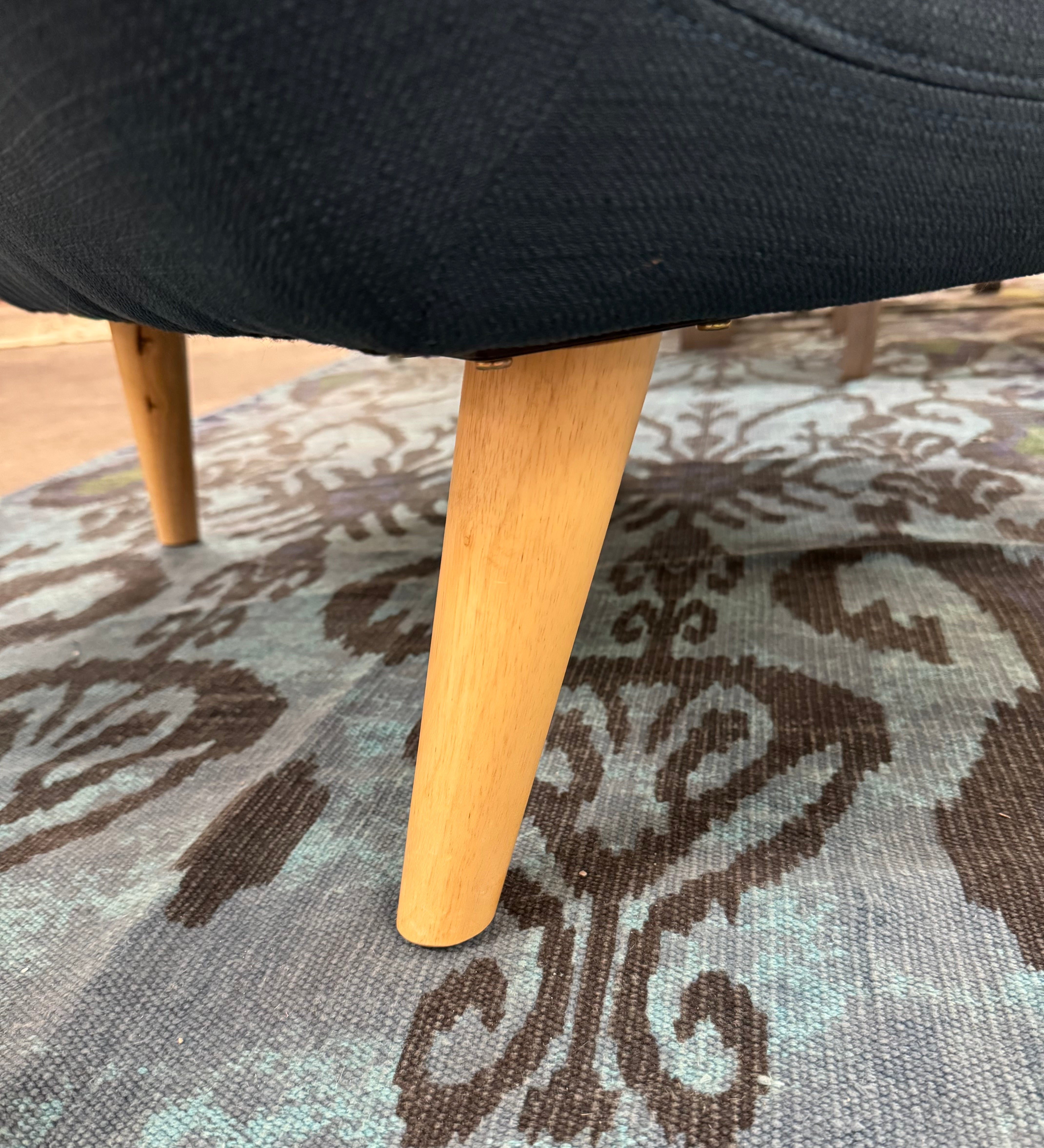 MCM Style Sapphire Blue Armchair