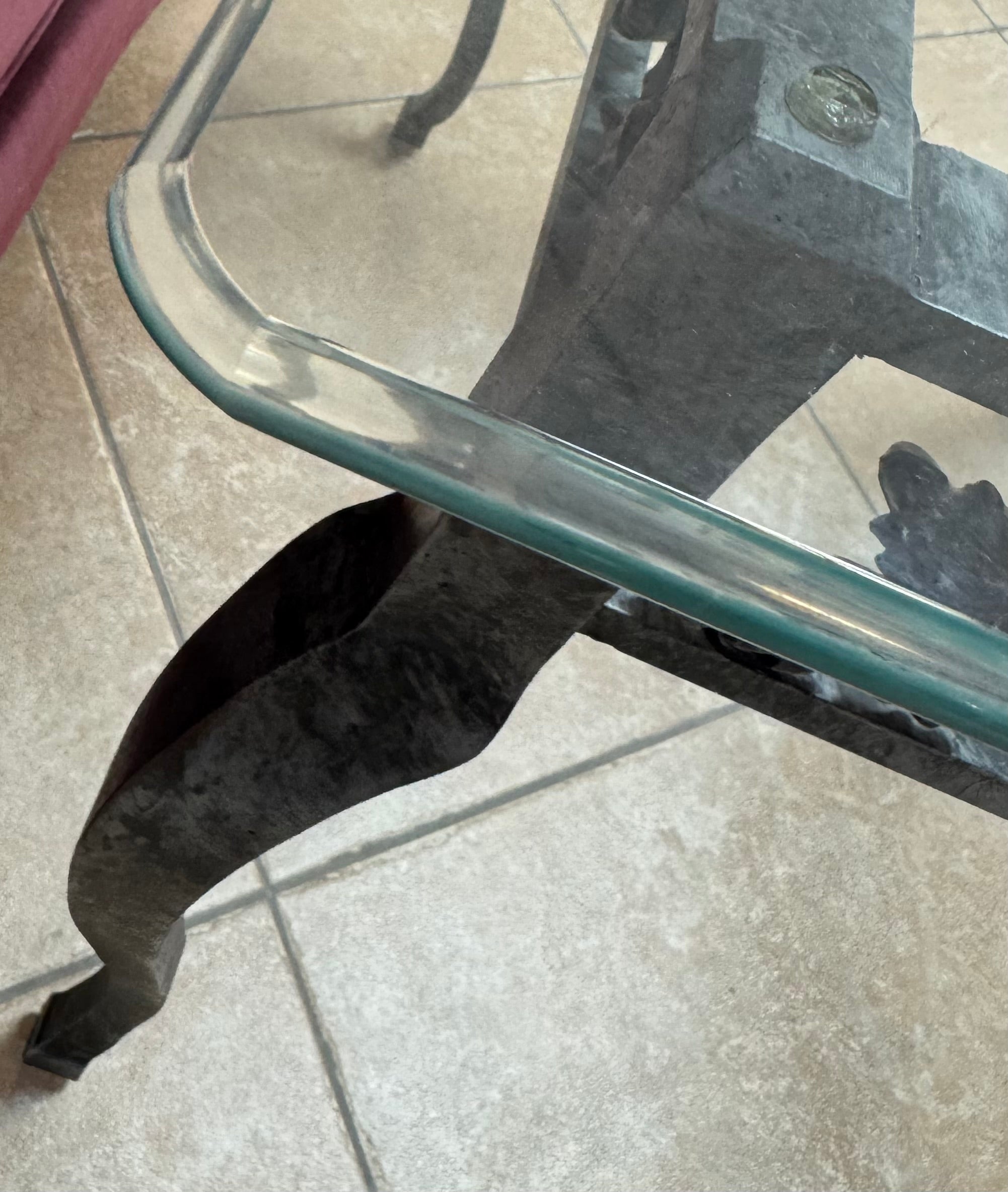 Wrought Iron Grapevines Console