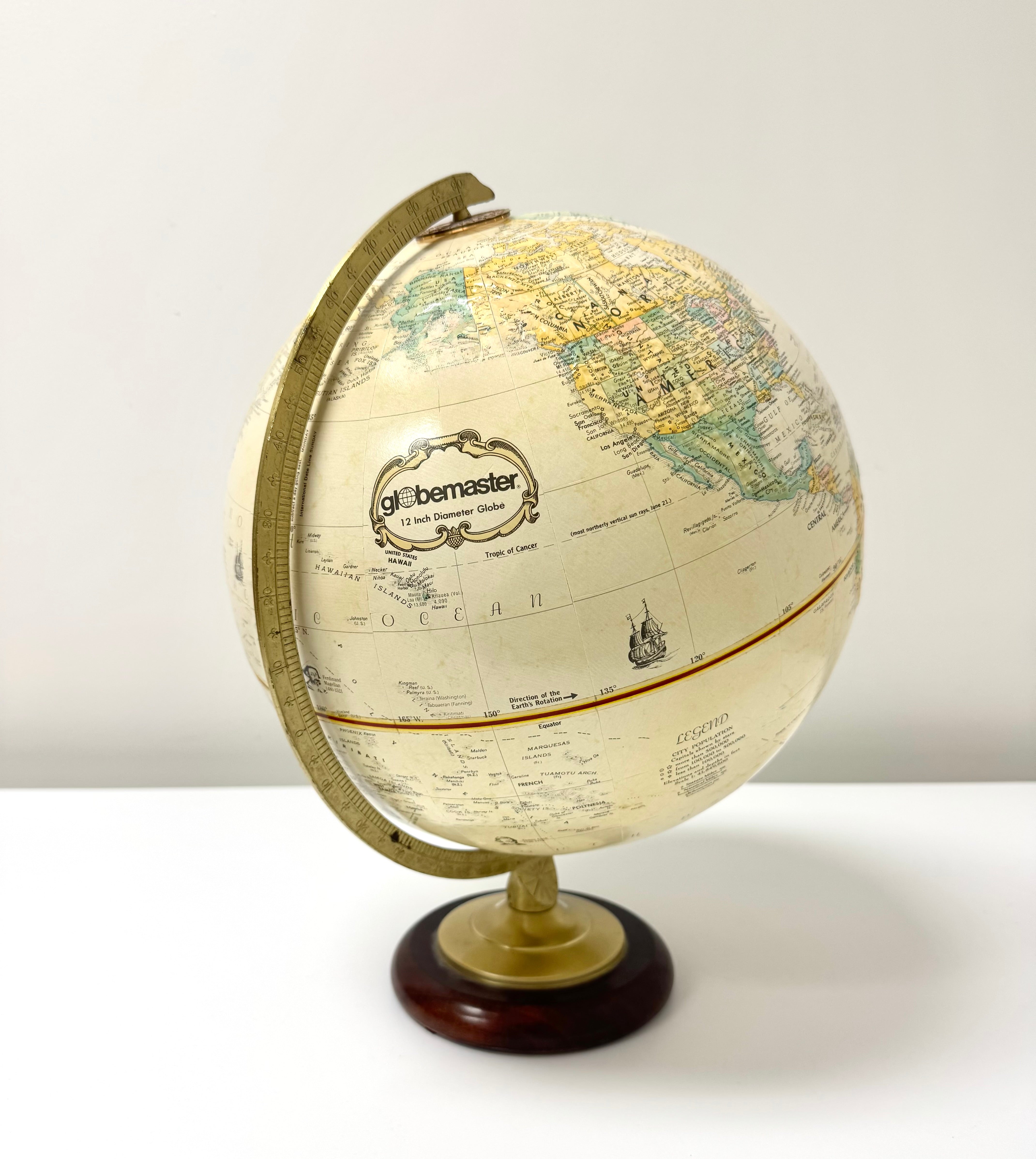 Vintage Globemaster 12" Globe
