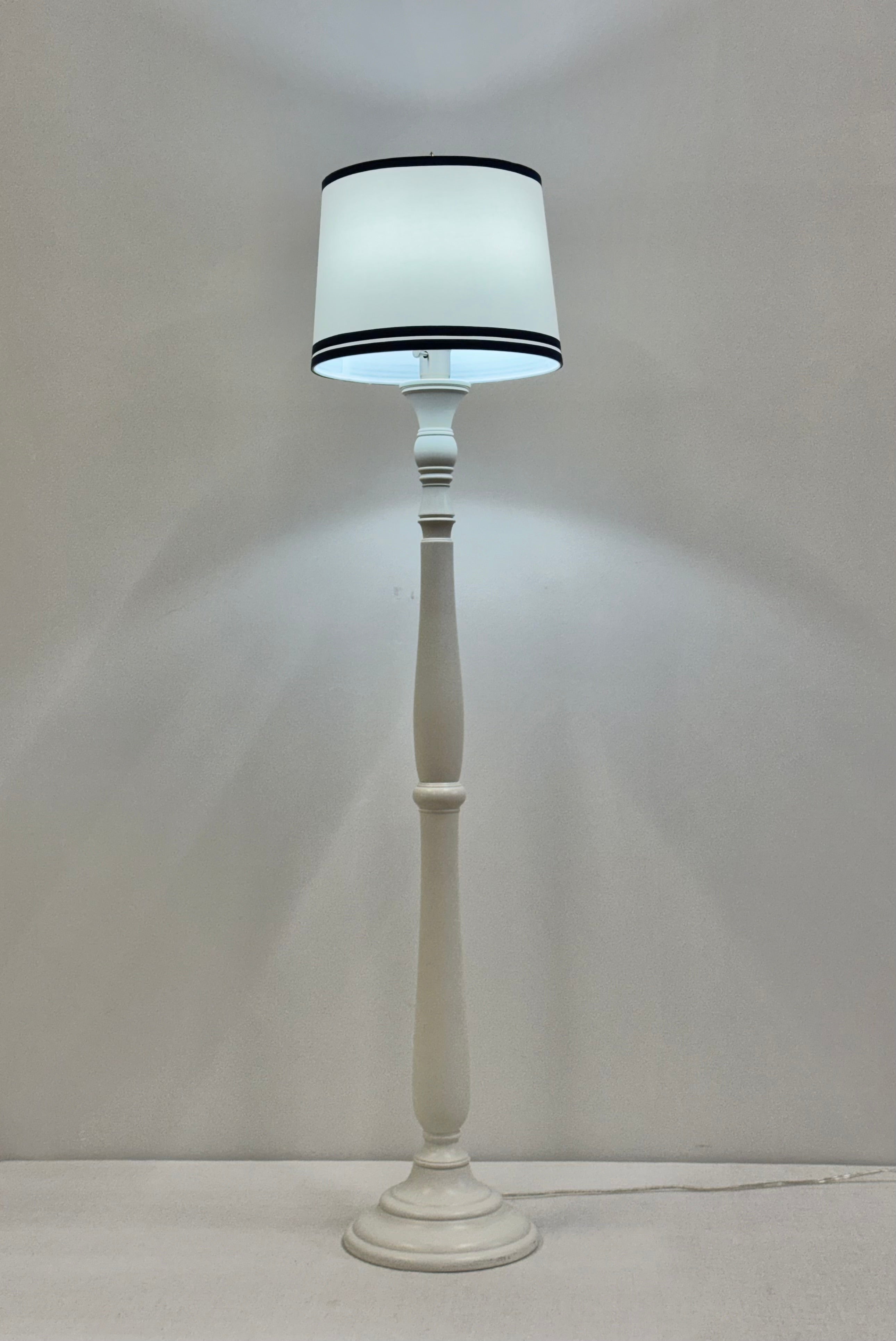 White Columnar Floor Lamp