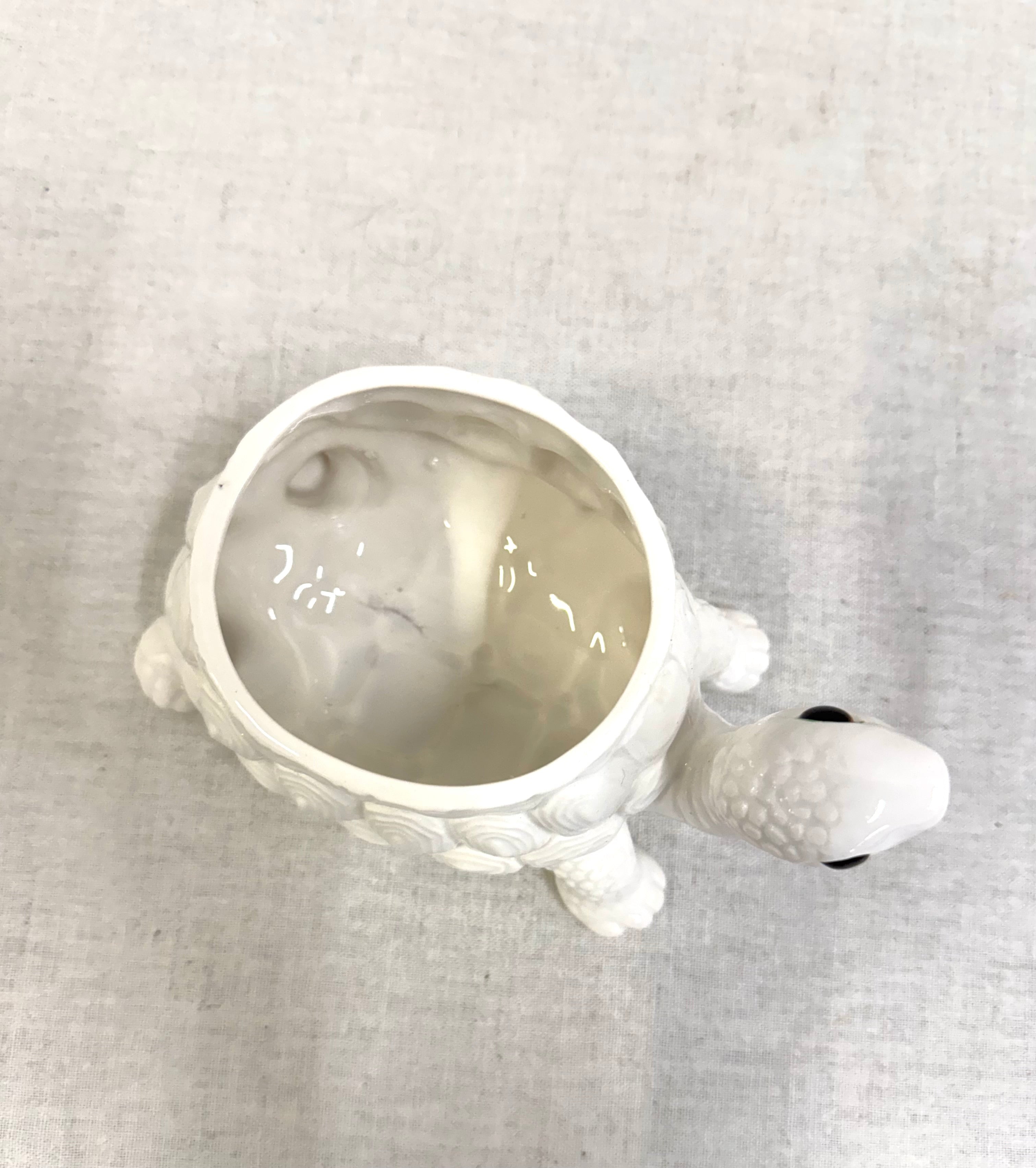 Vintage FITZ & FLOYD Small Turtle Planter