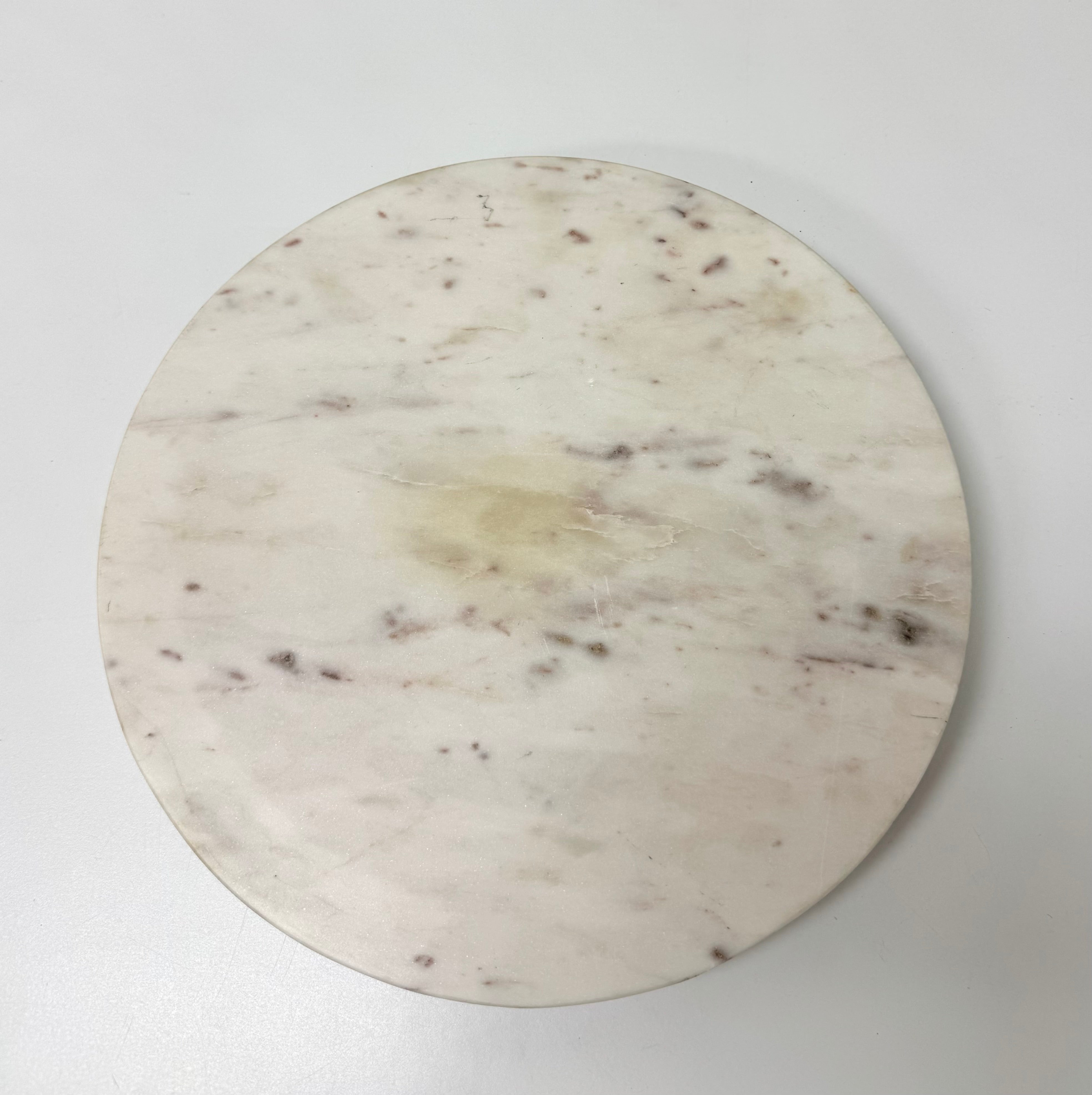 White Marble 14" Lazy Susan