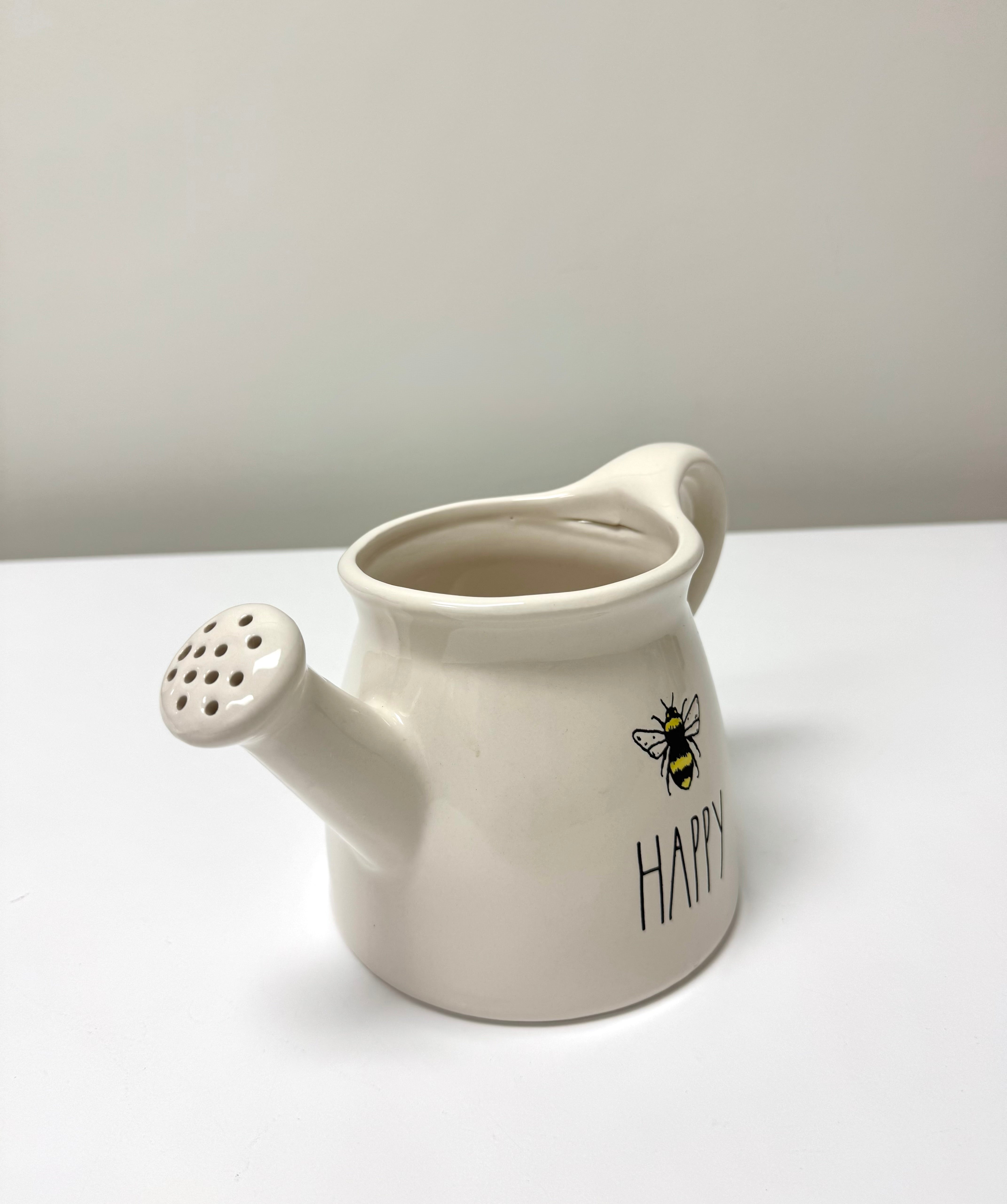 'Bee Happy' Ceramic Watering Can