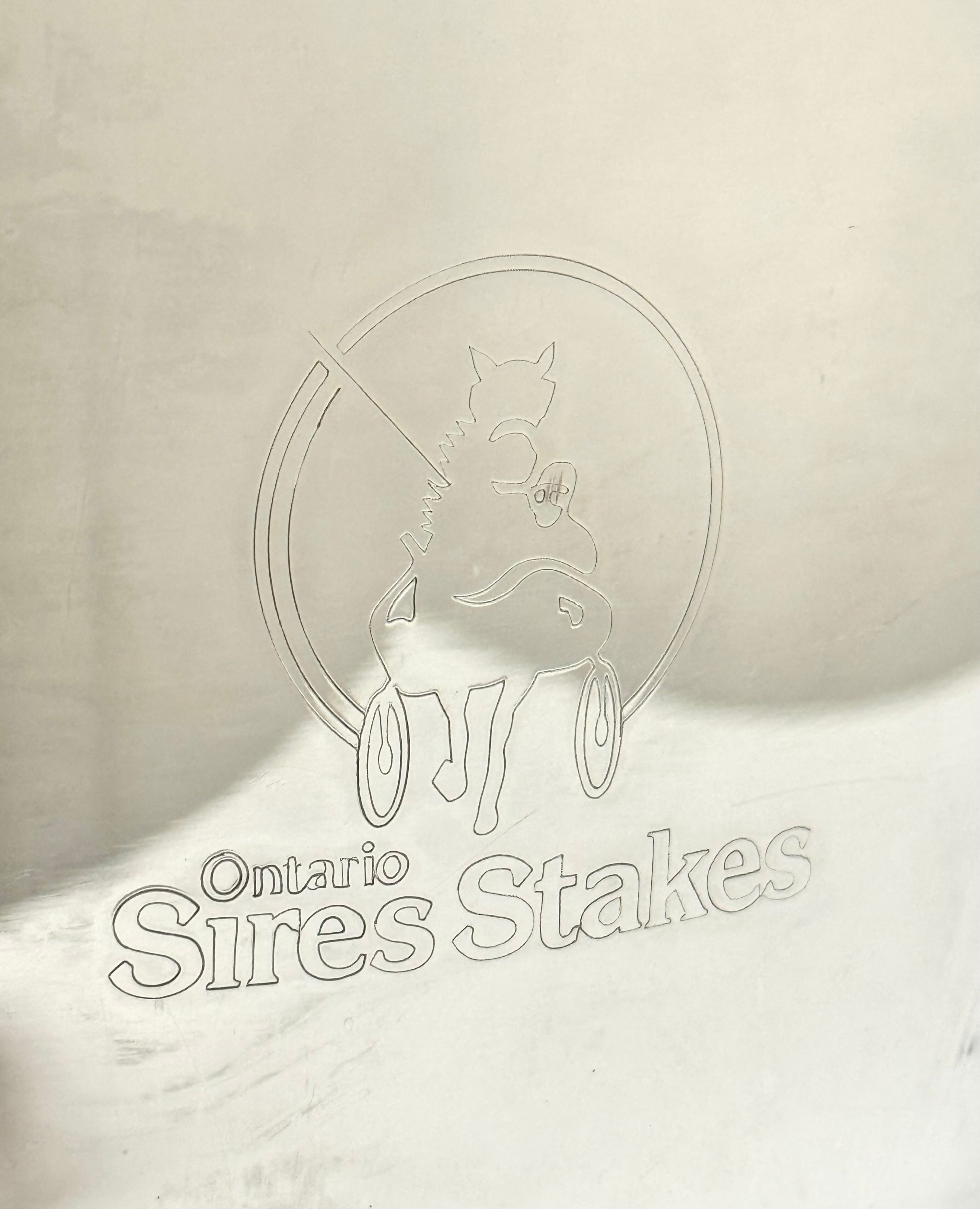 'Ontario Sires Stakes' Silverplate Ice Bucket