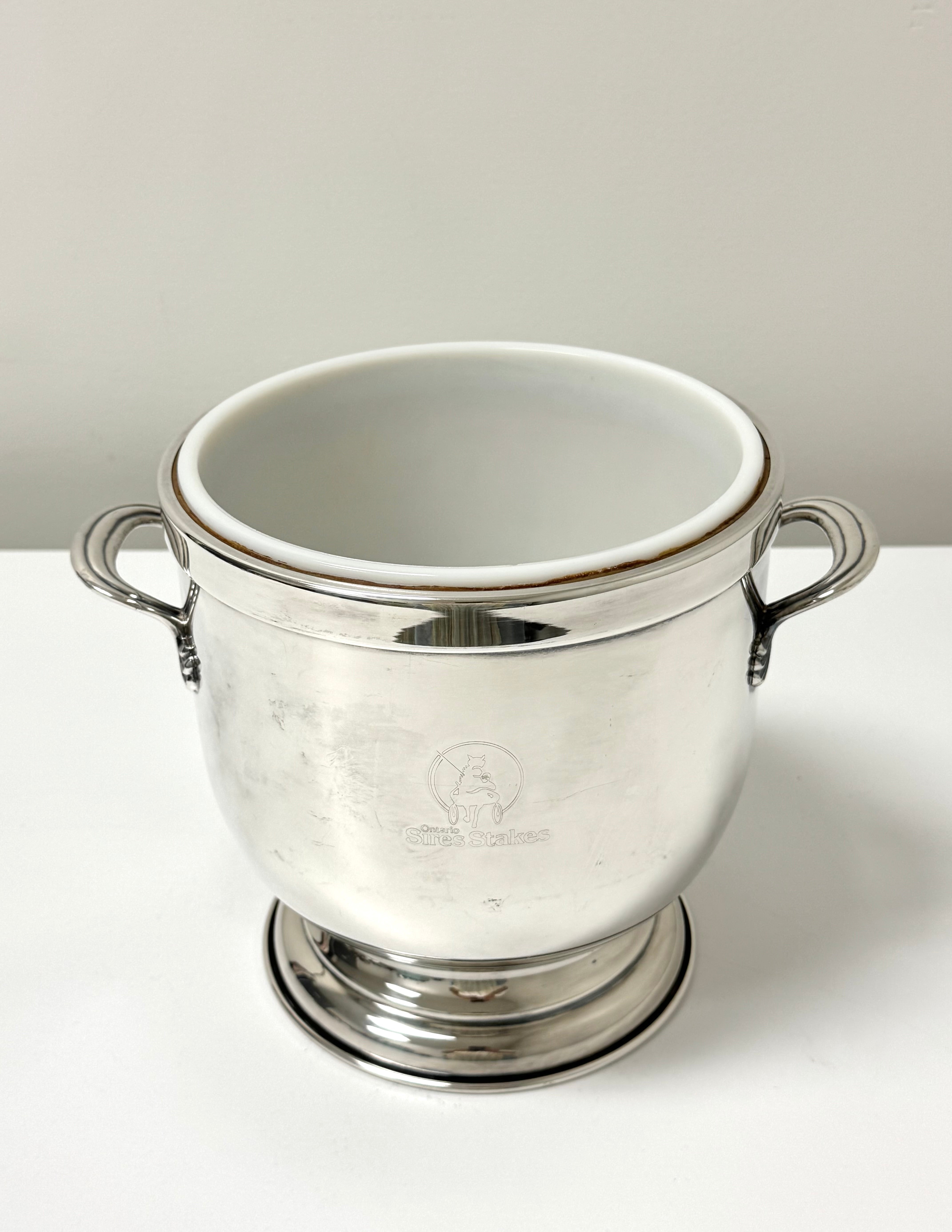 'Ontario Sires Stakes' Silverplate Ice Bucket