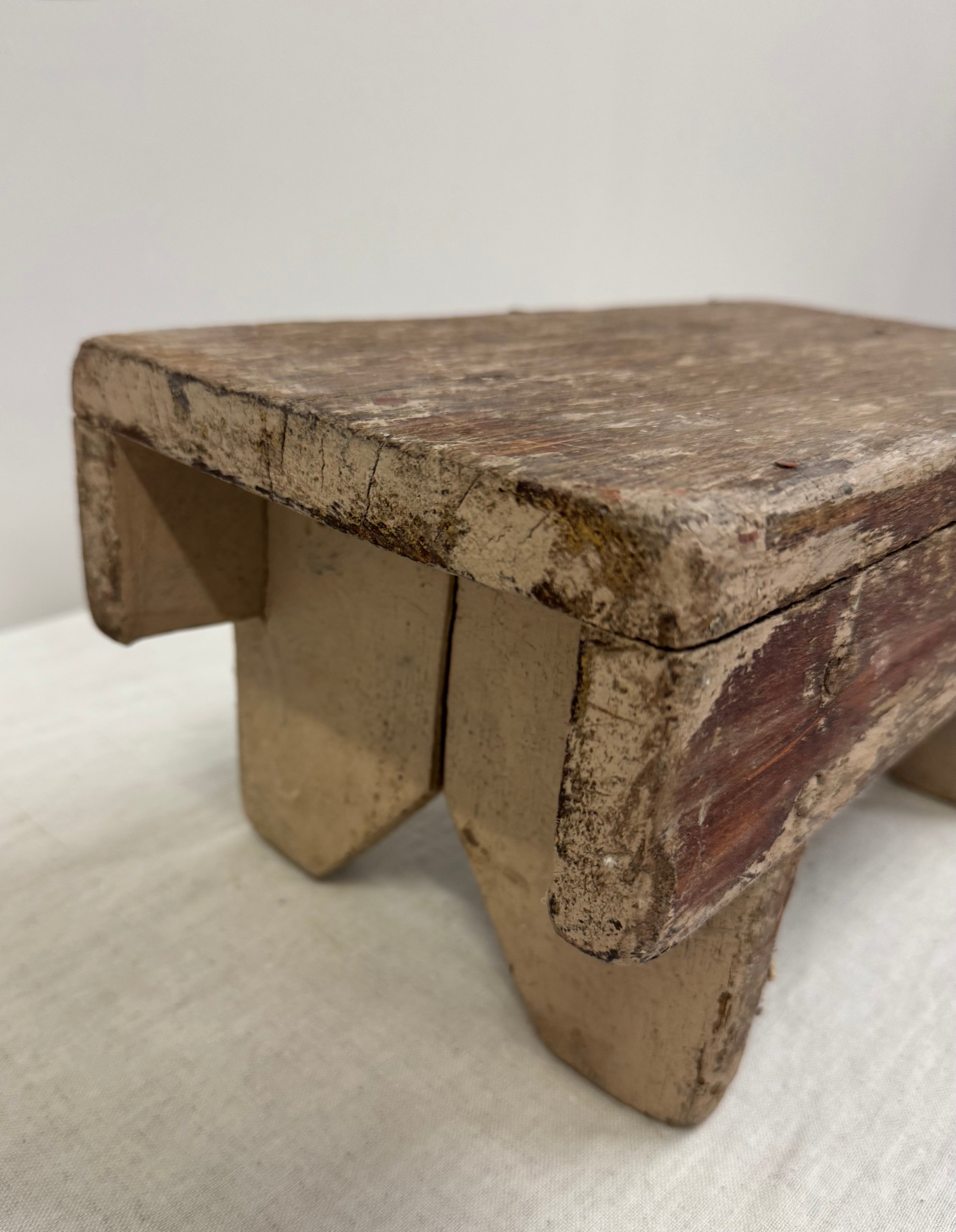 Vintage Wooden Footstool