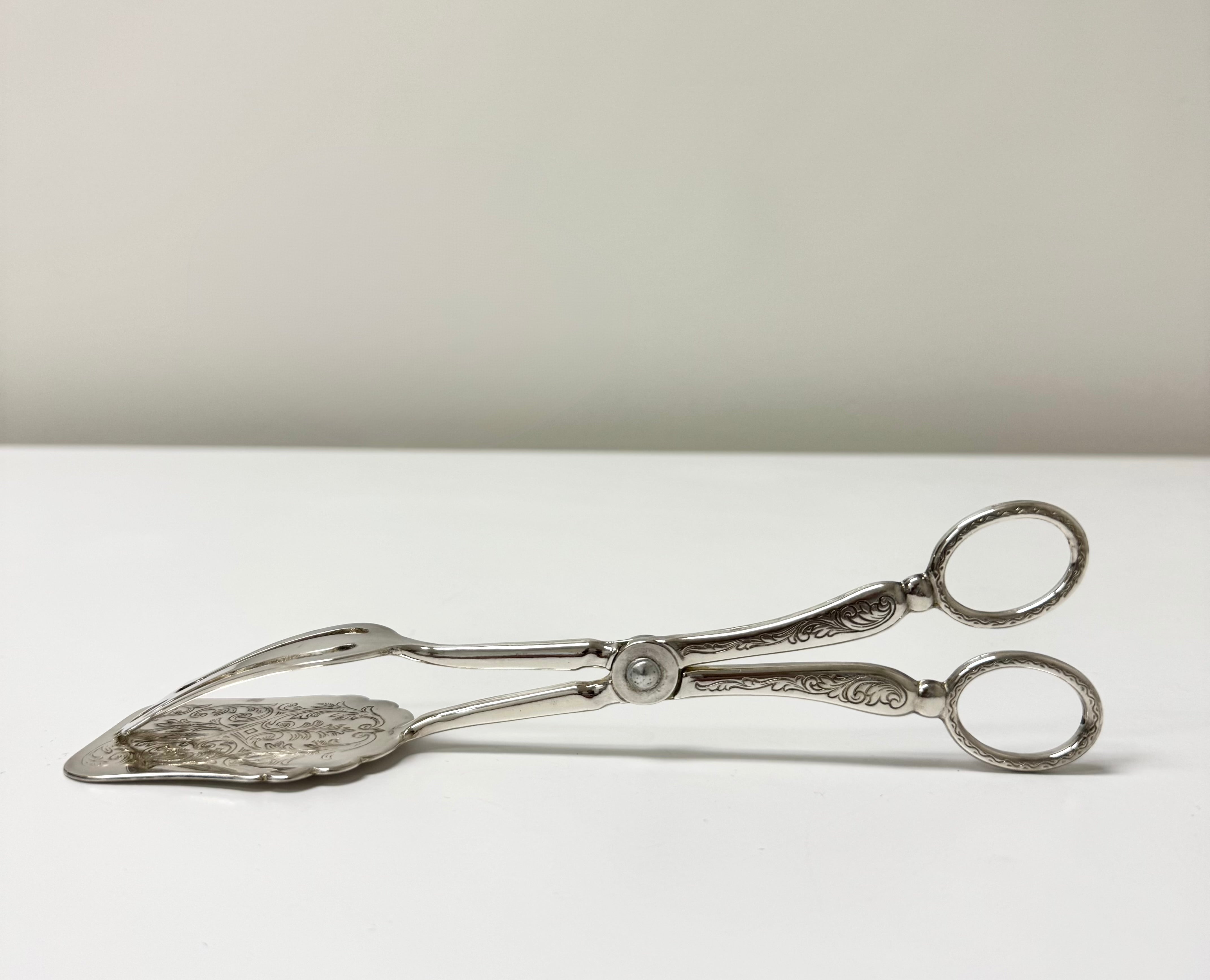Vintage Silverplate Serving Tongs