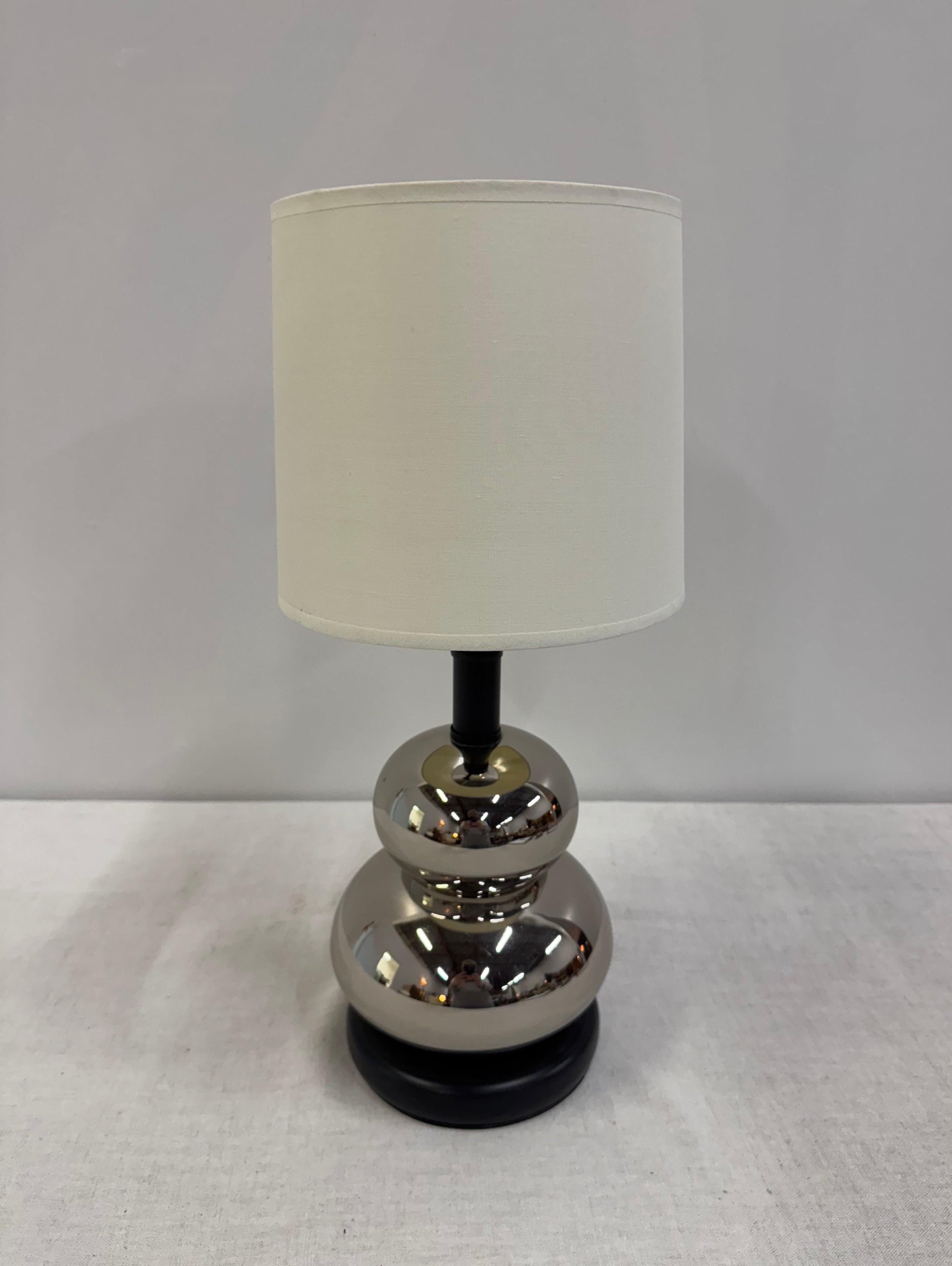 Silver Glass Ball Lamp