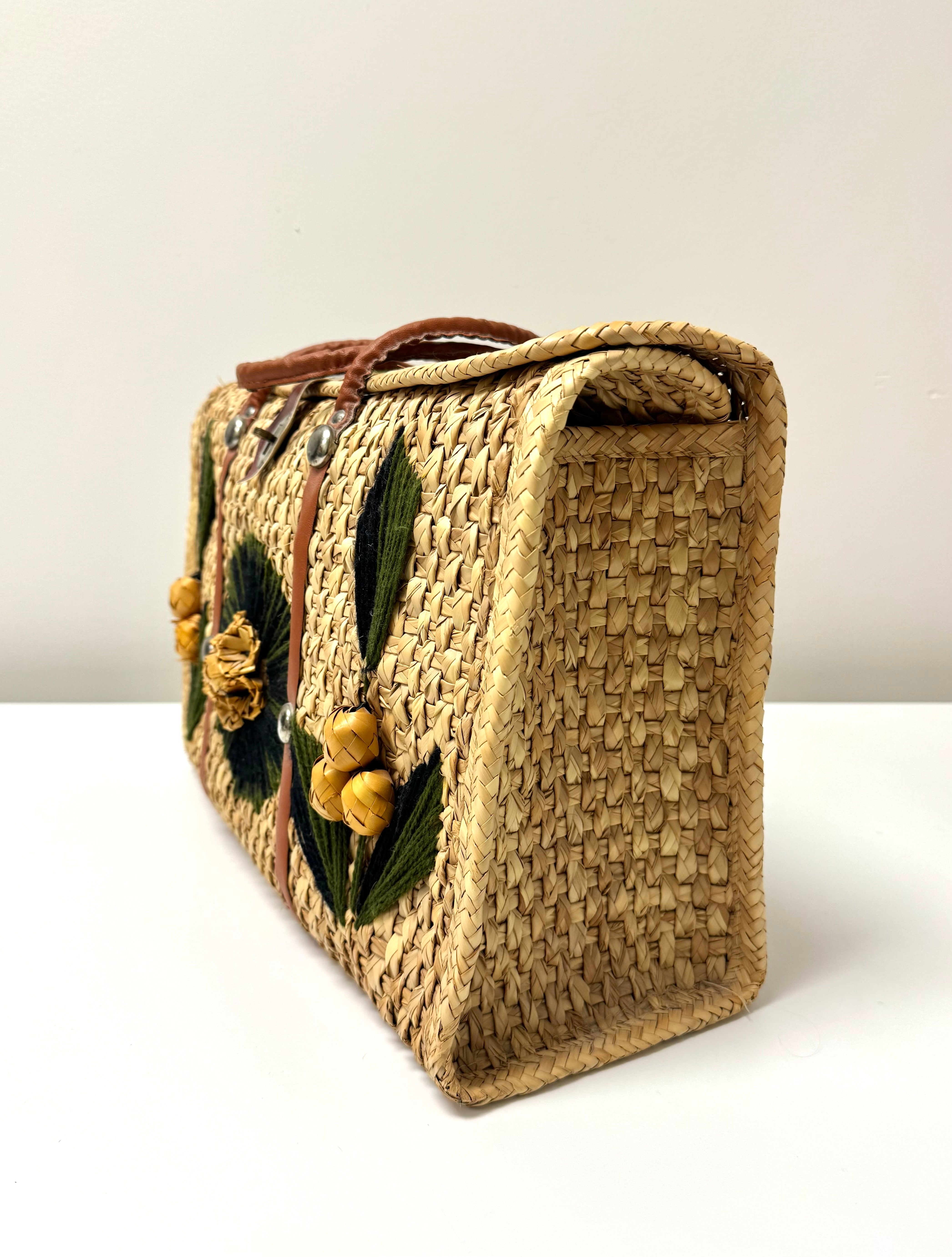 Woven Straw Beach Bag