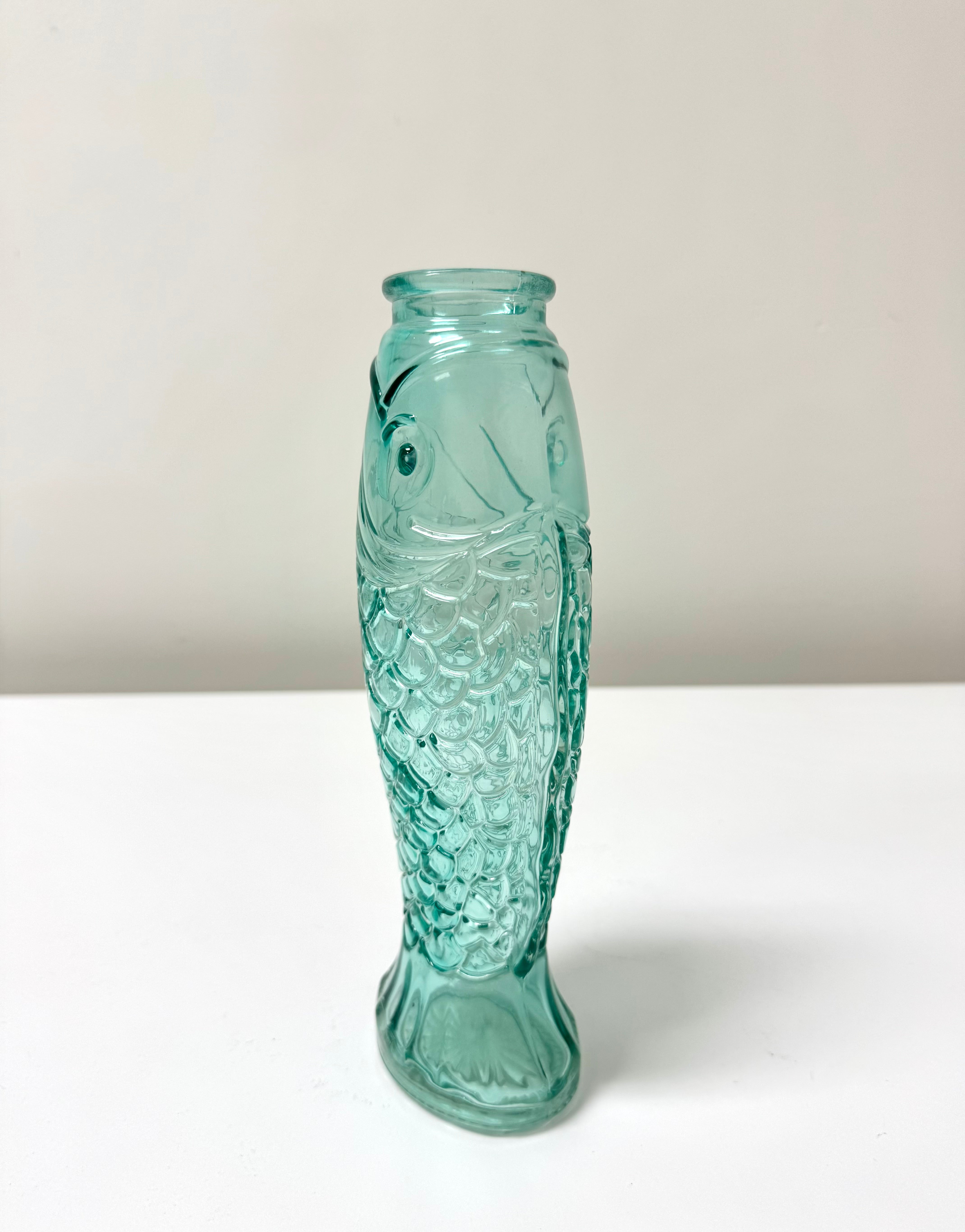 Aqua Glass Fish Carafe