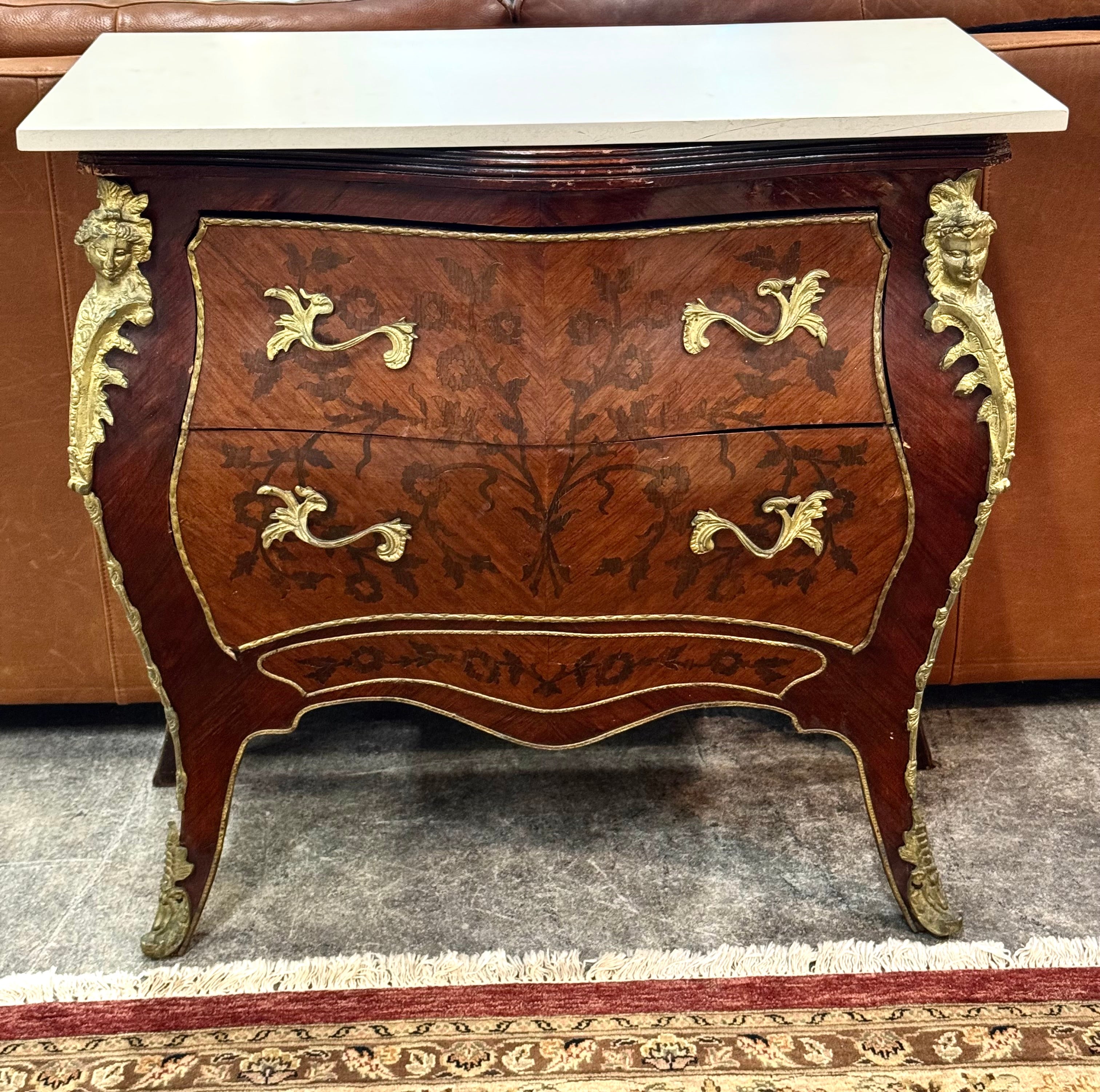 Louis XV-Style Bombe Commode