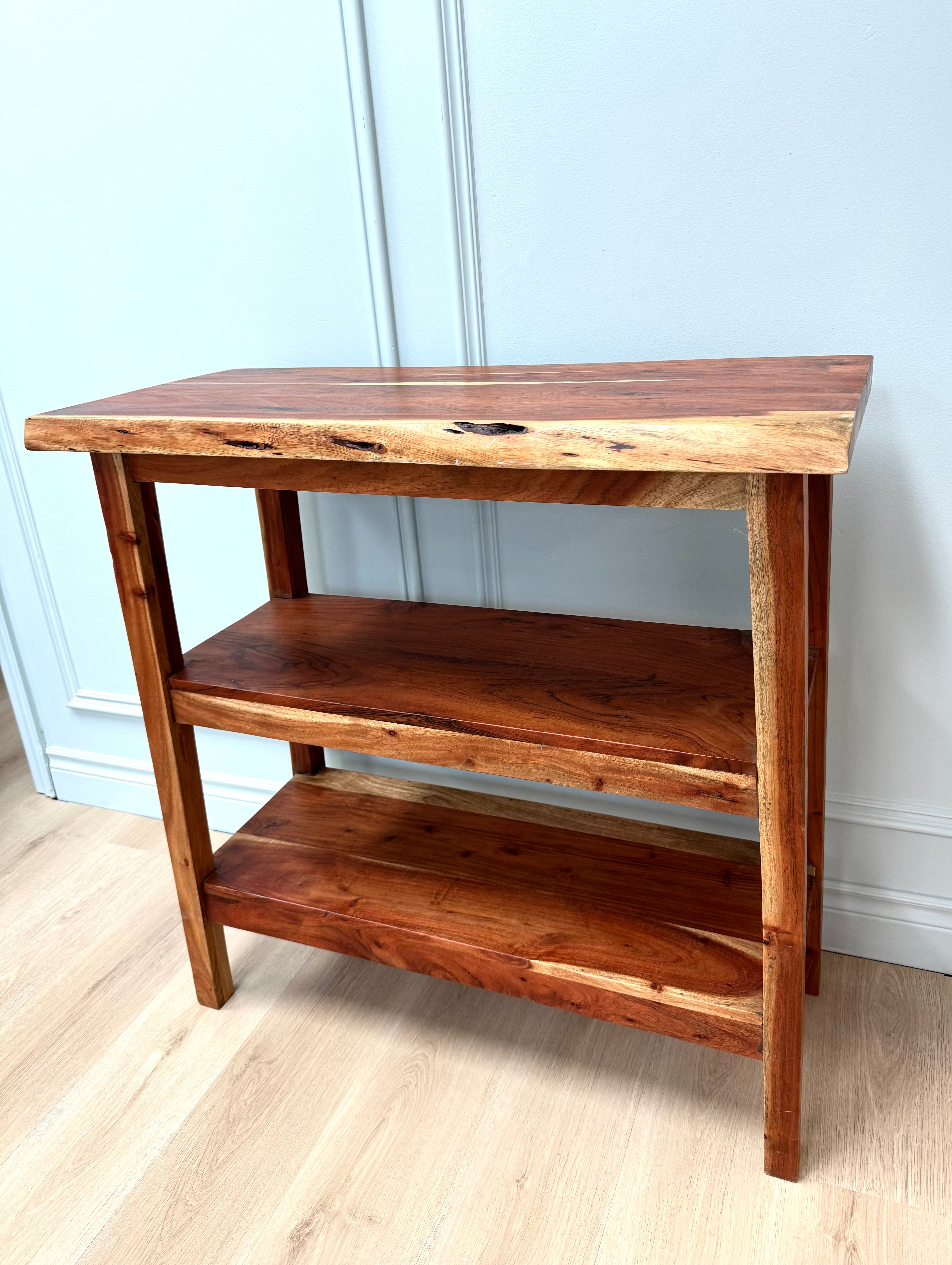 Live Edge Three-tier Console