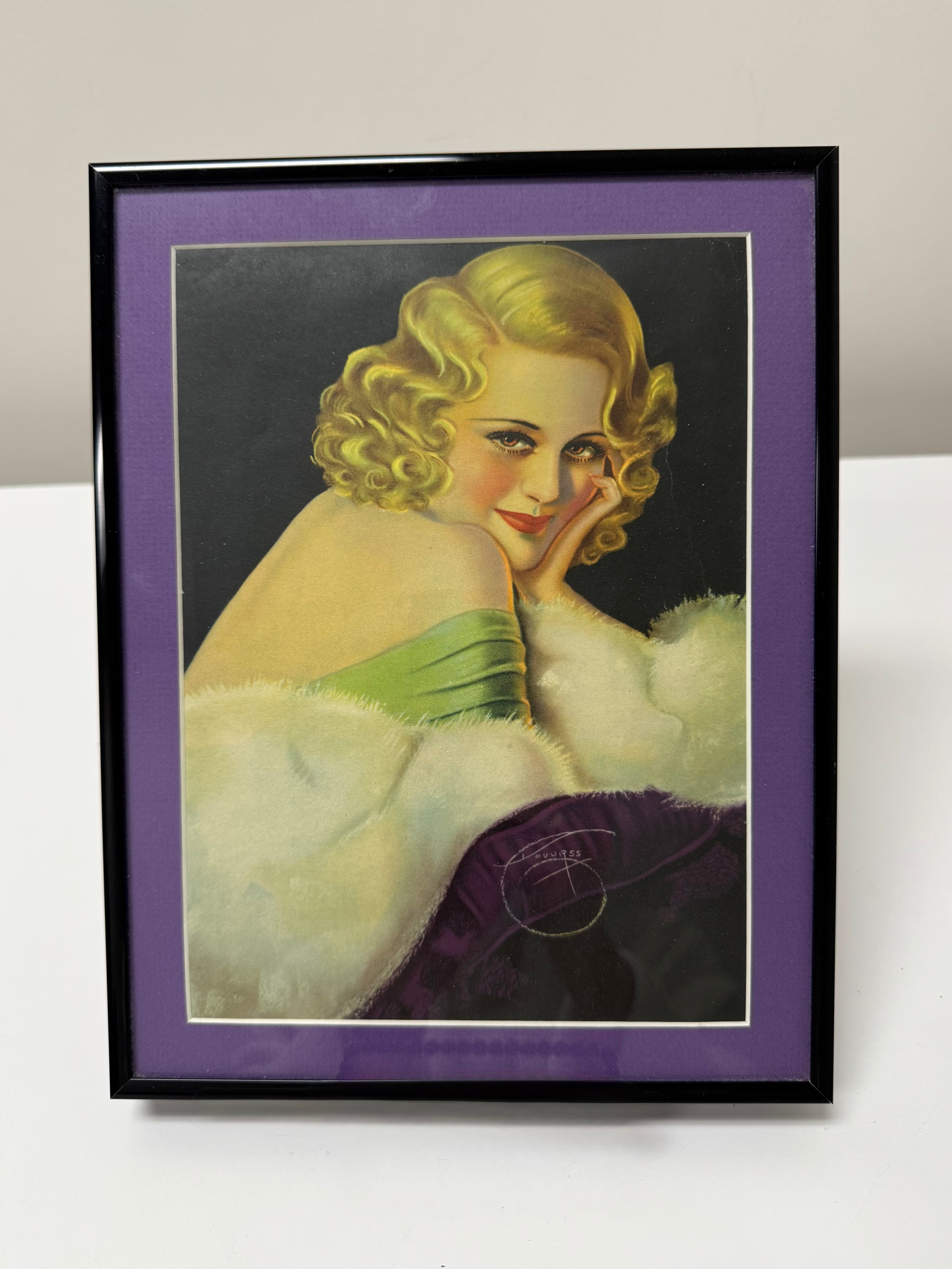 Vintage 'Soldier's Sweetheart' Pin-up Framed Print