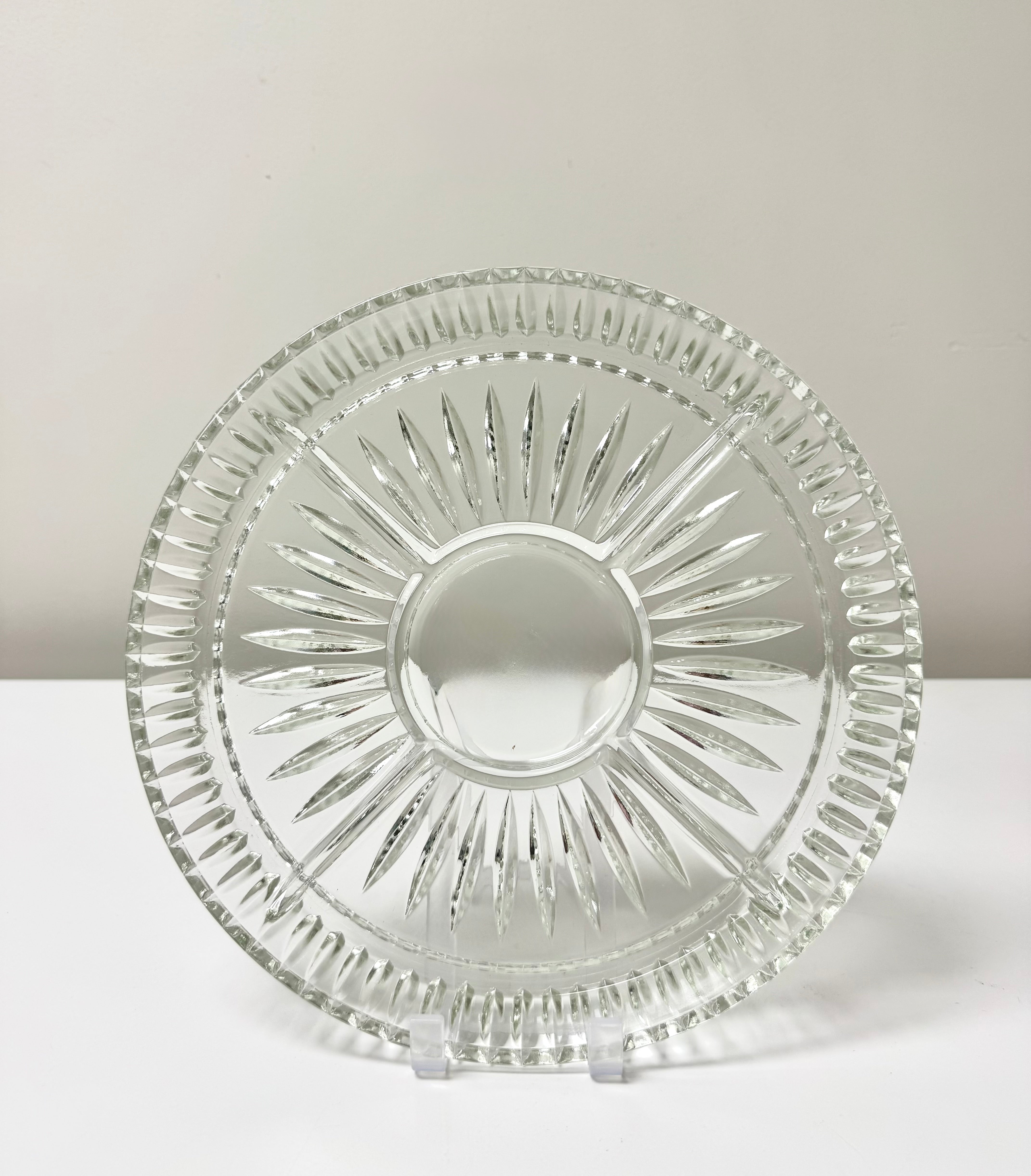 Vintage Glass Divided Server