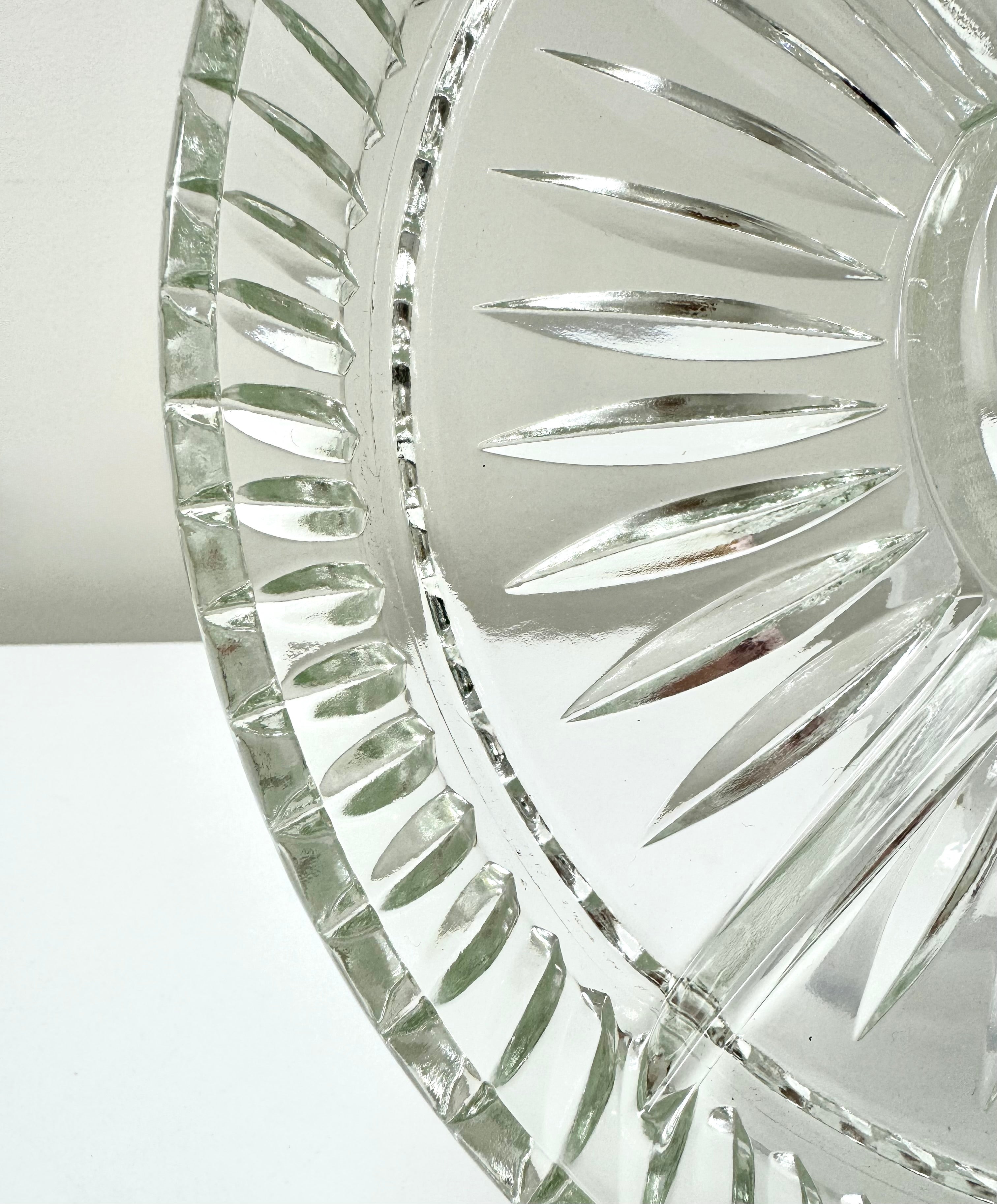 Vintage Glass Divided Server