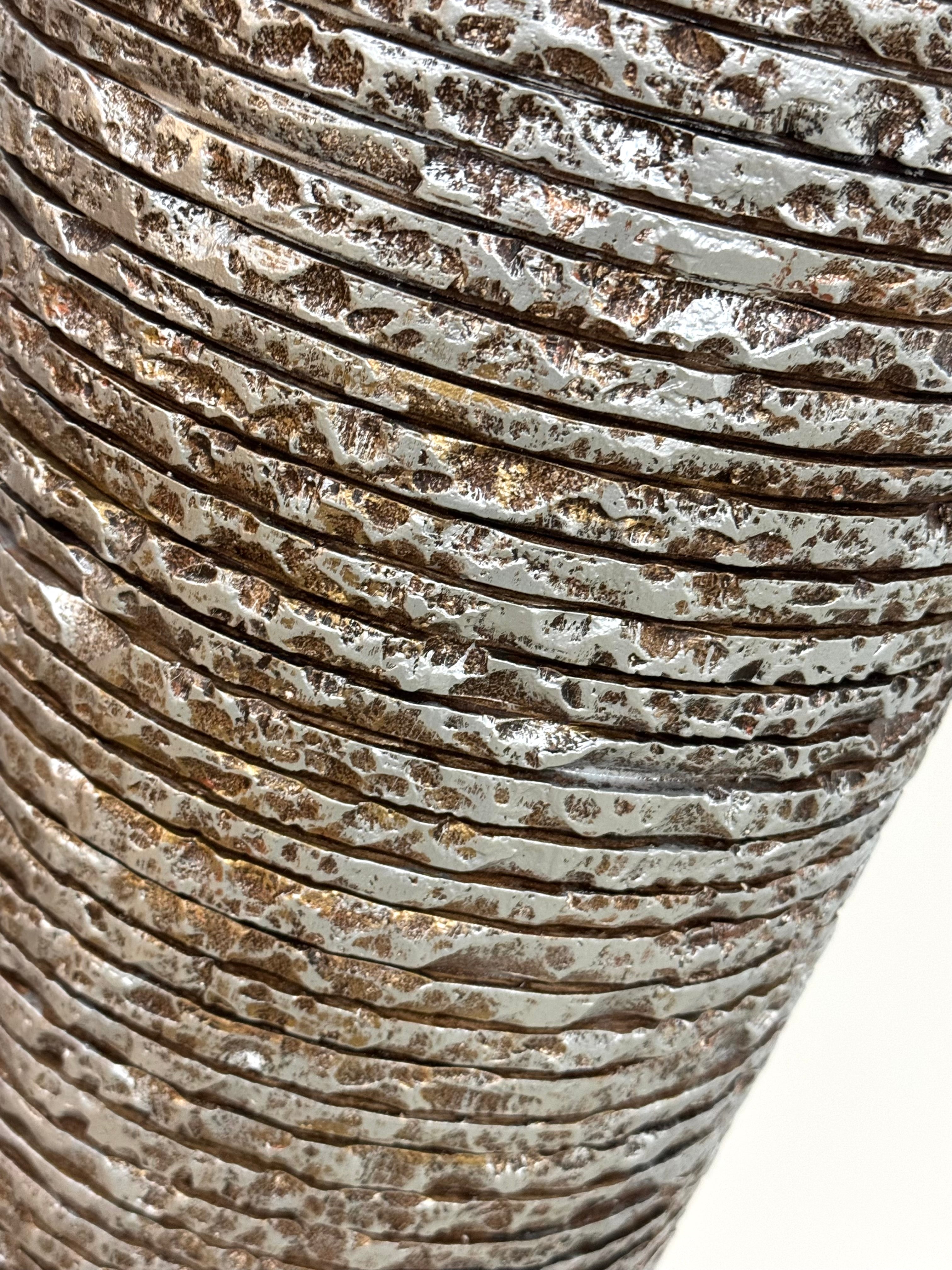 Silver Tapered Floor Lamp