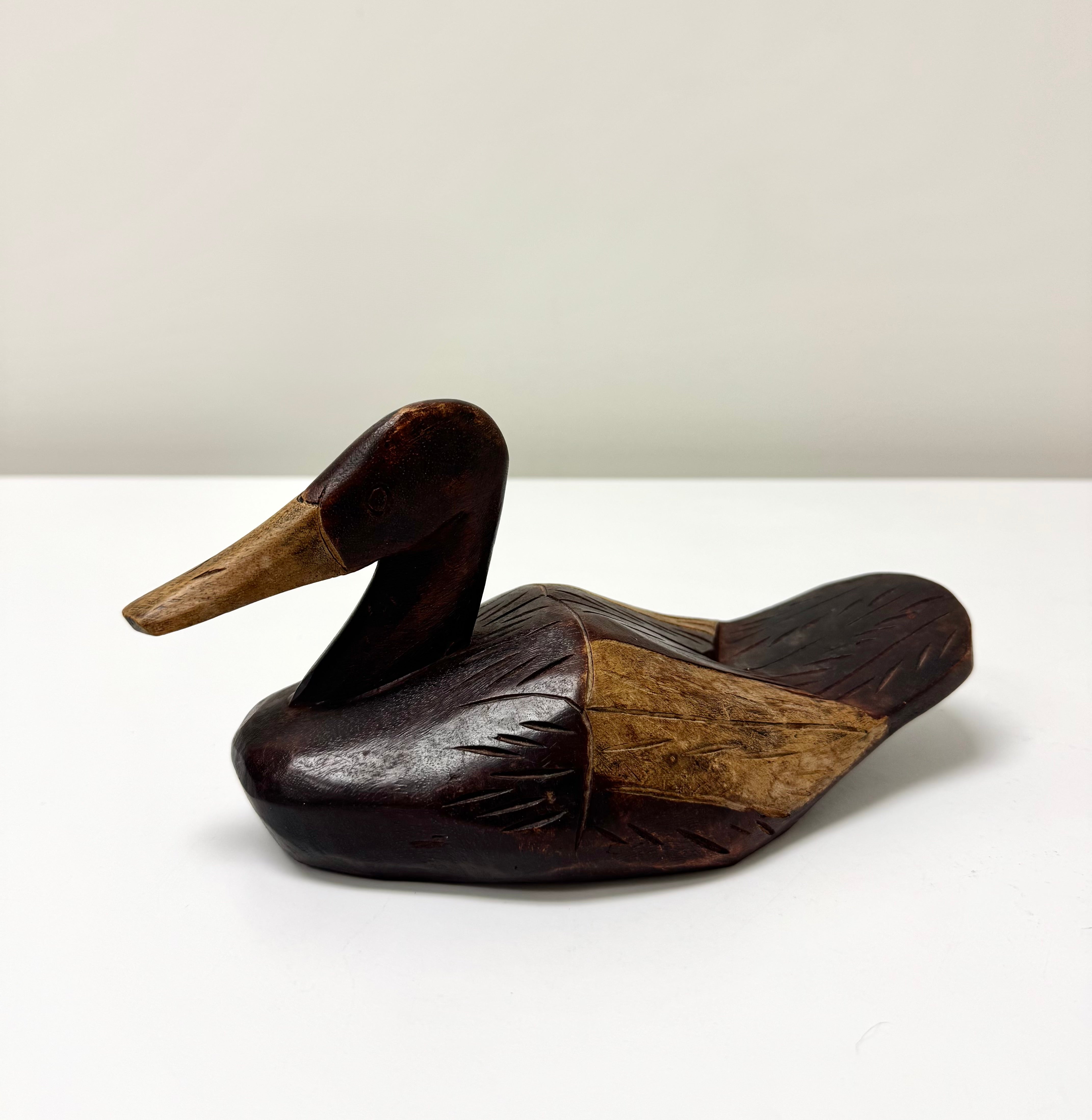 Hand-carved Duck Decoy
