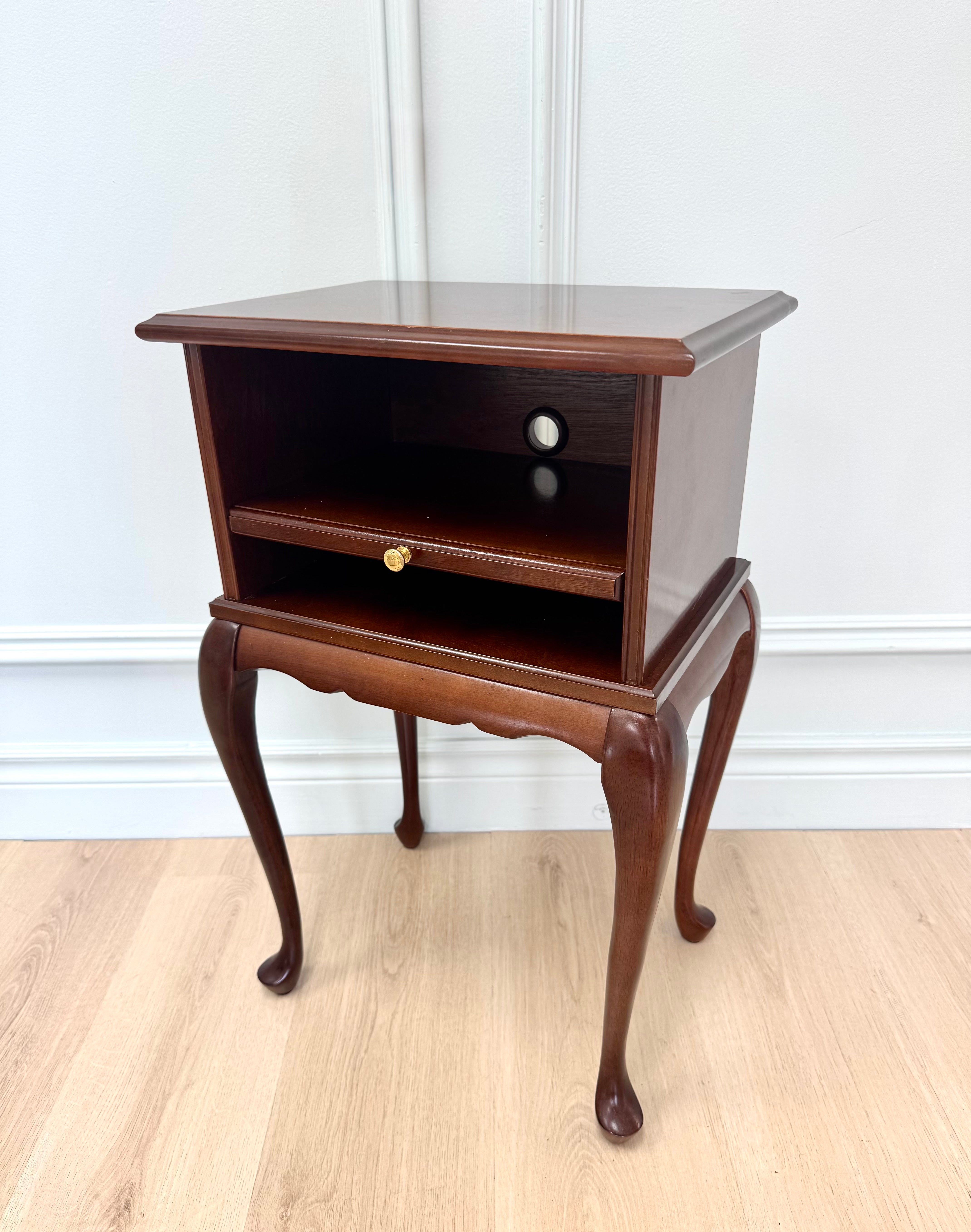 BOMBAY Side Table with Pull-out Tray