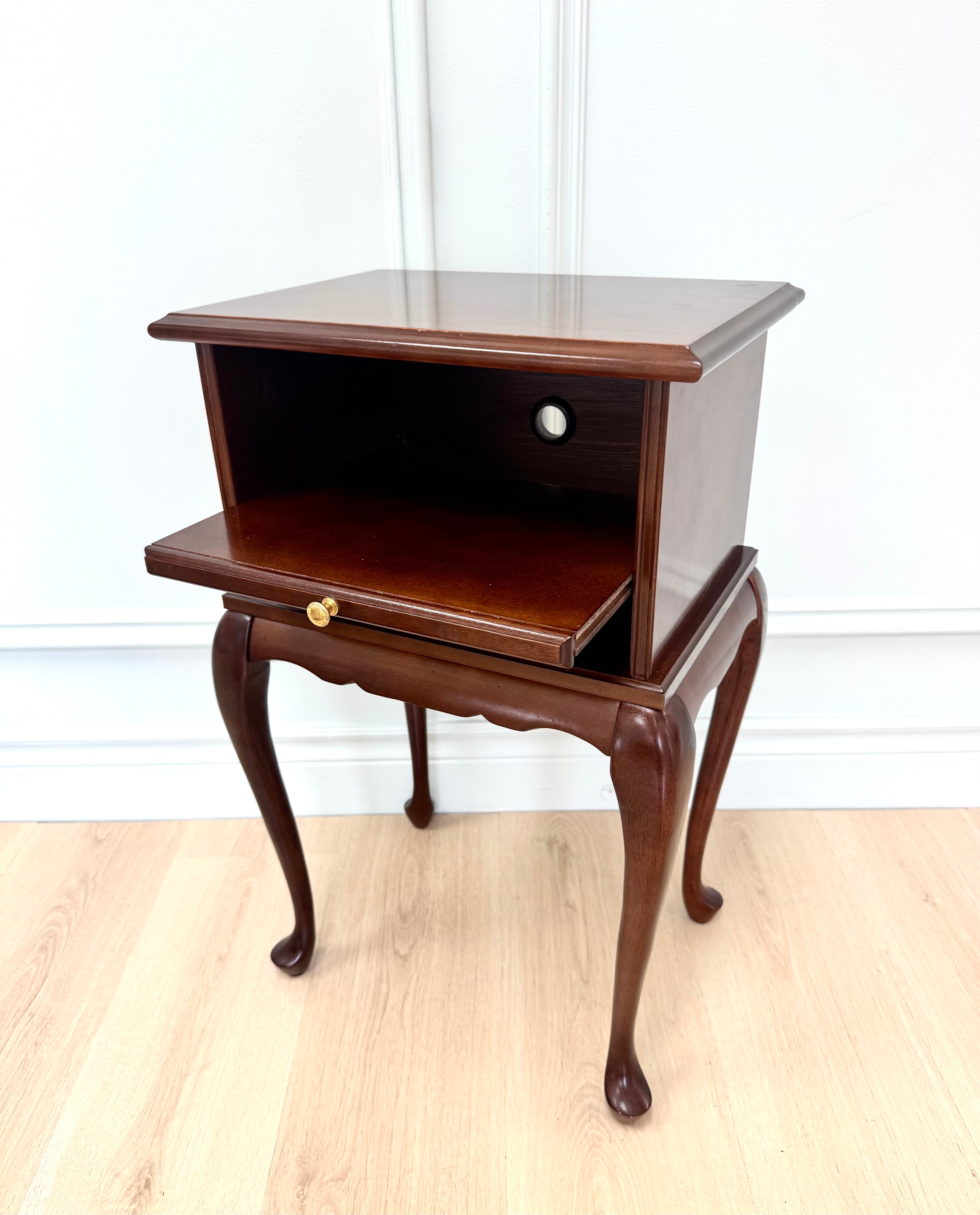 BOMBAY Side Table with Pull-out Tray