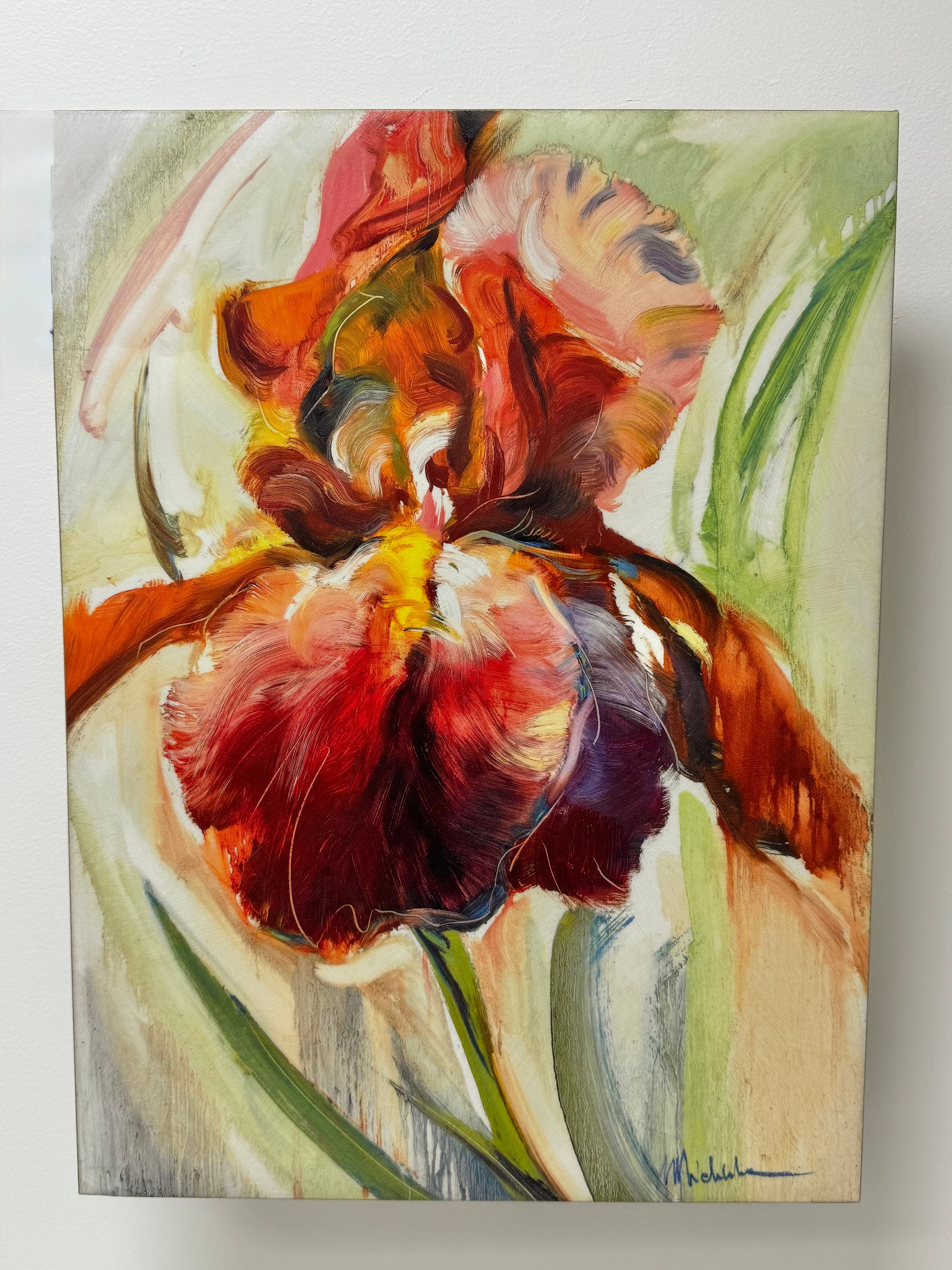 'Colors of Iris II' Canvas Art