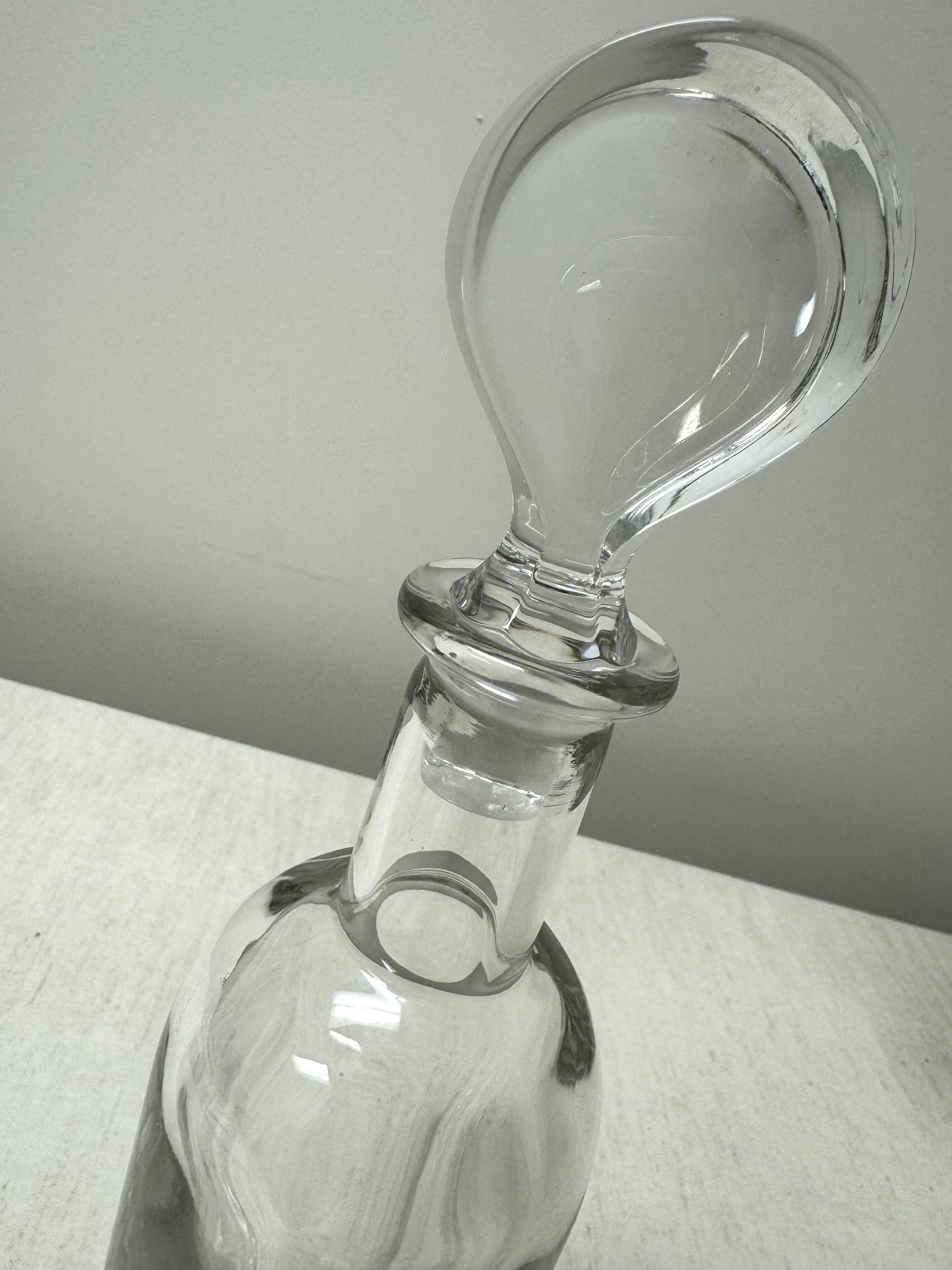 Vintage MARC AUREL Modernist Crystal Decanter