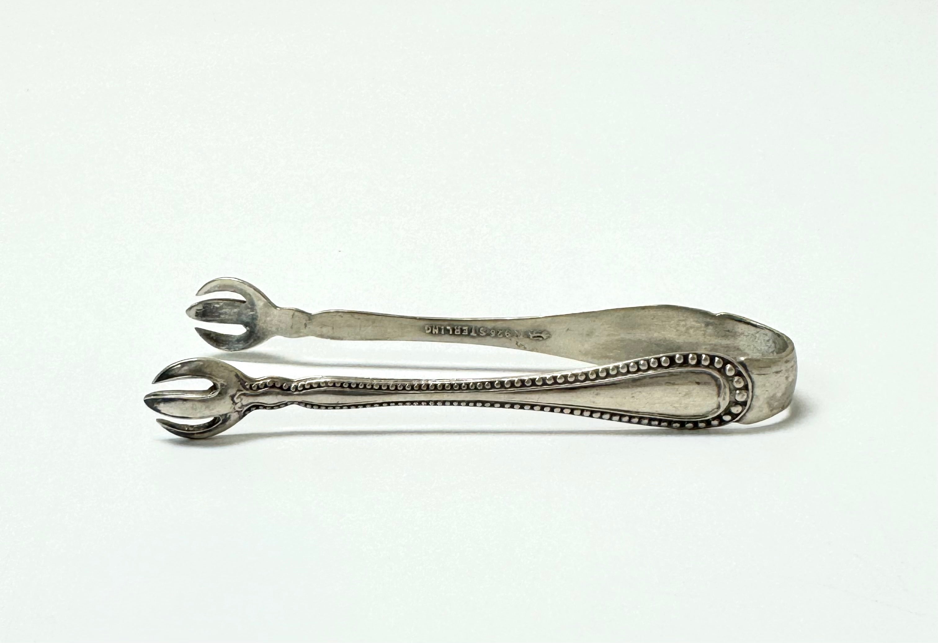 Vintage Sterling Sugar Tongs