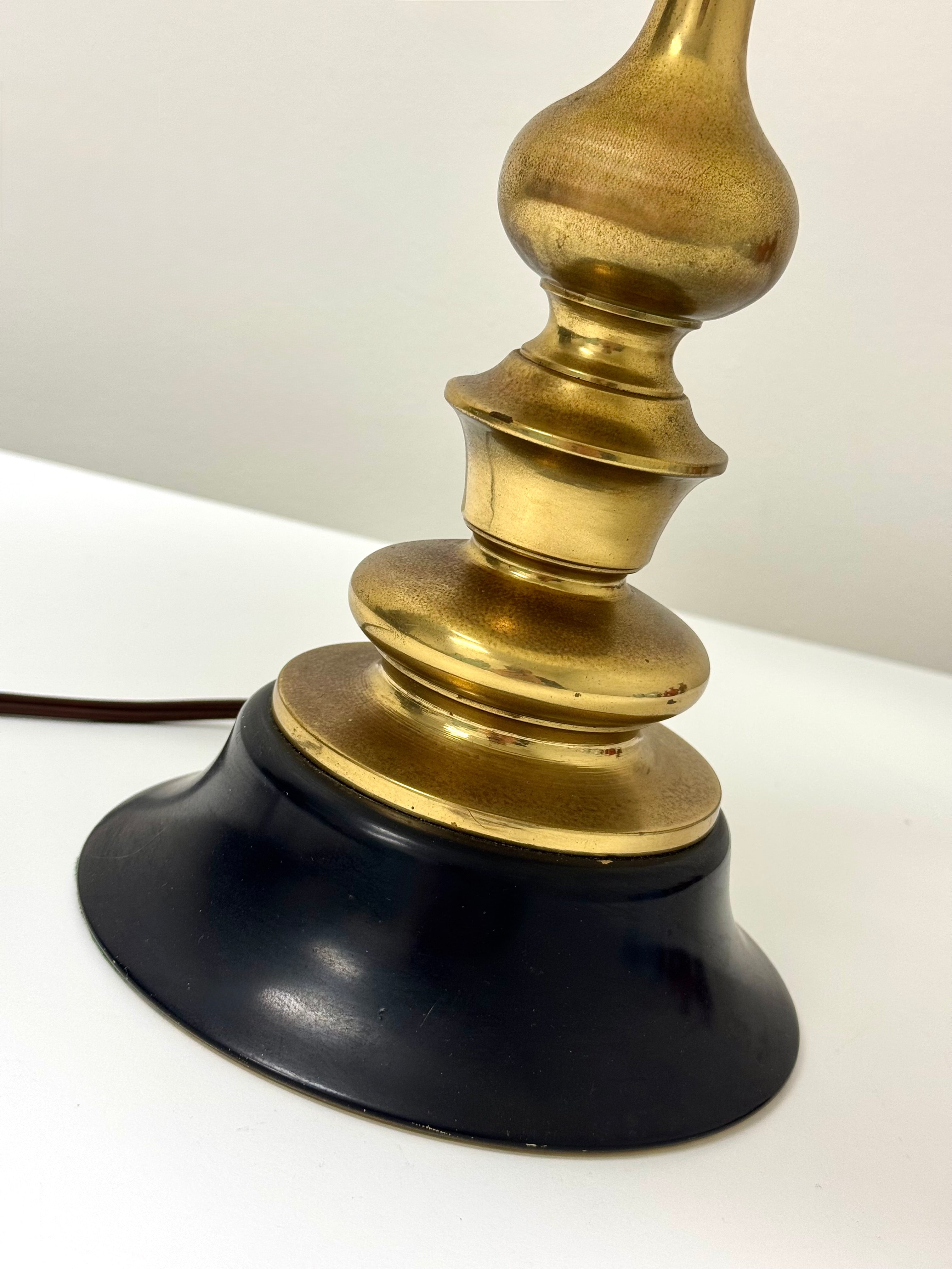 Vintage Aged Brass Lamp