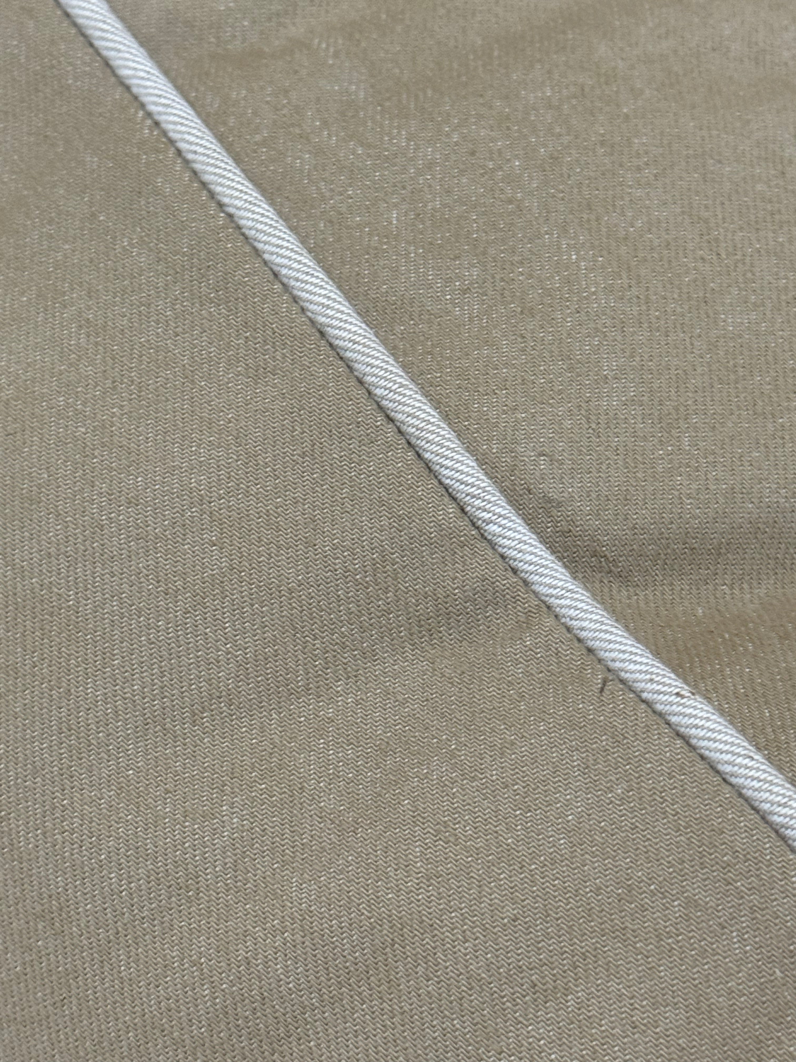 Tan Slipcovered Chaise Longue