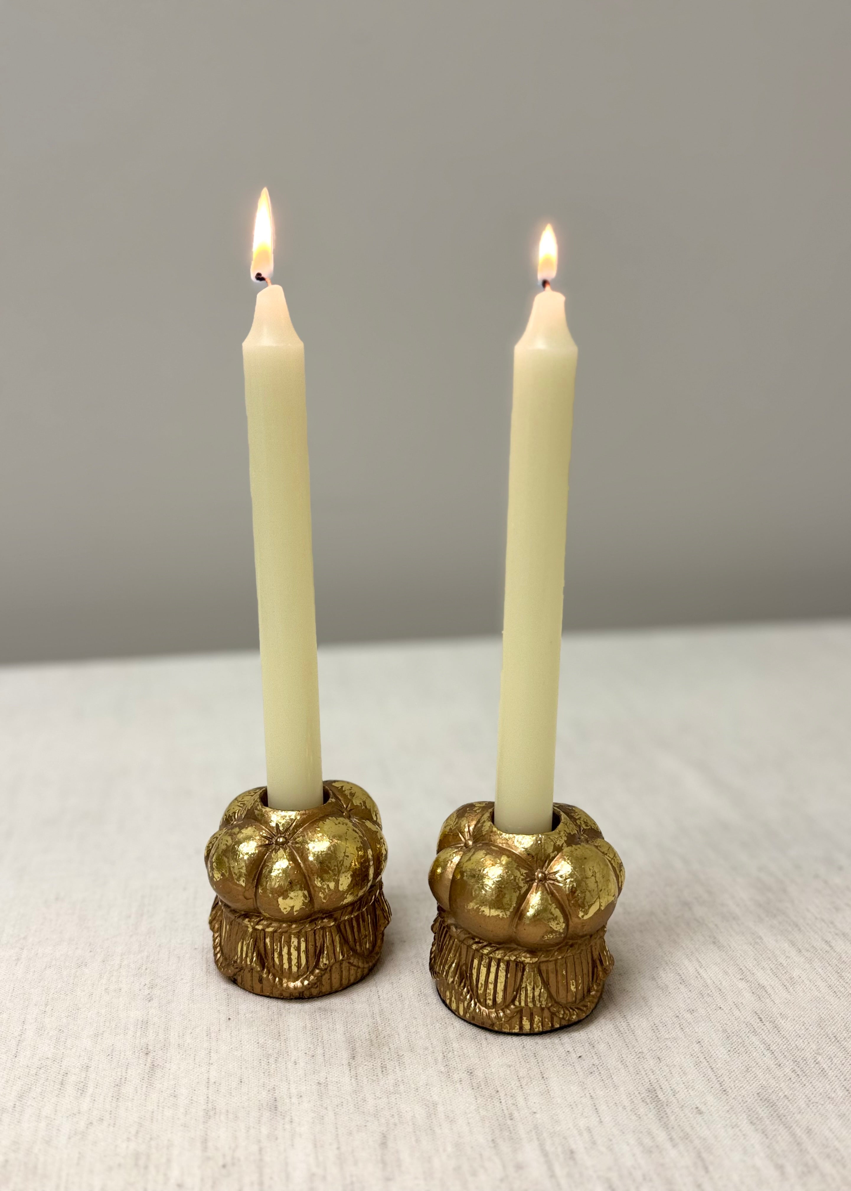 Gold Swag Candle Holders Set of 2