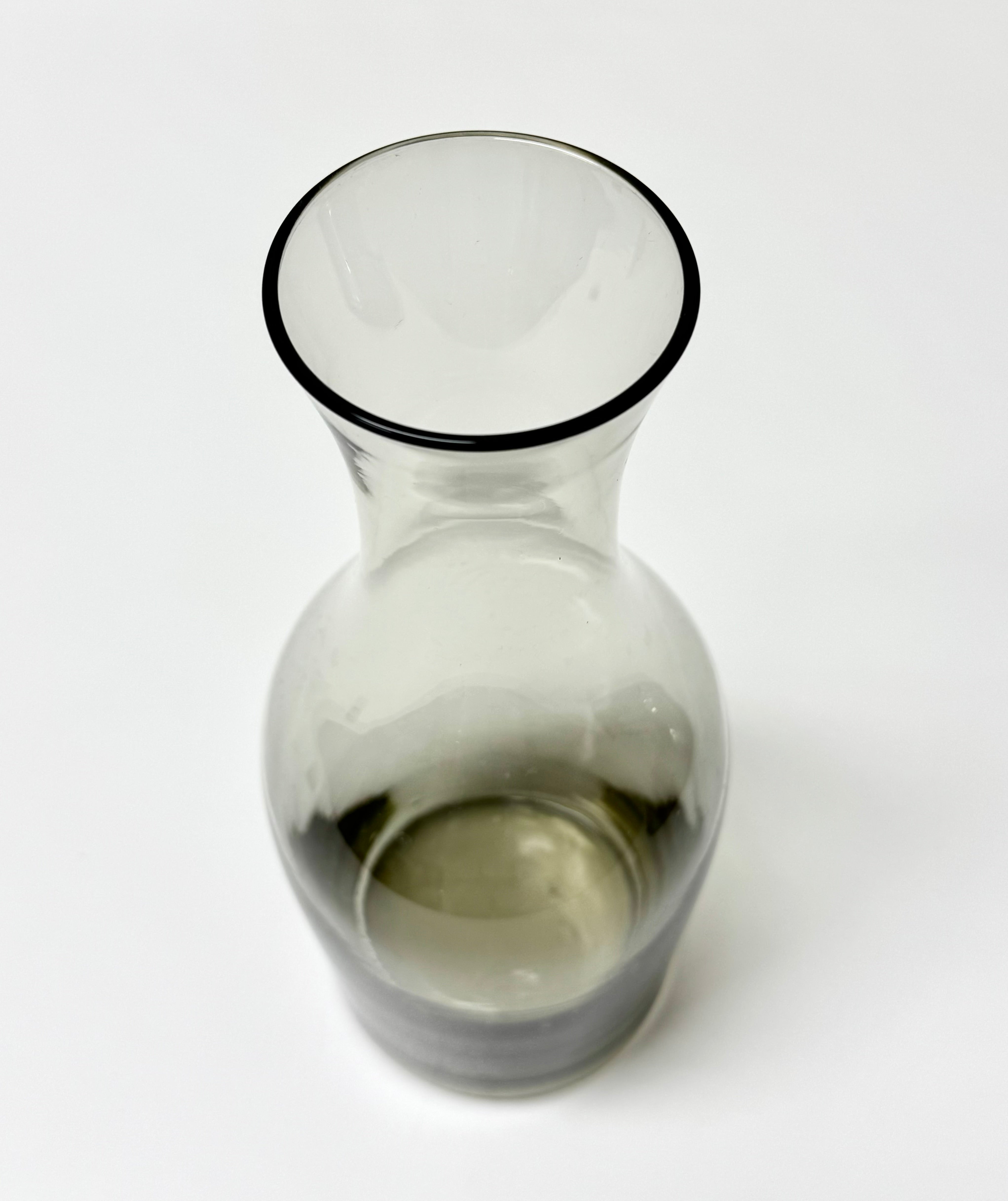 Smoke Gray Glass Decanter