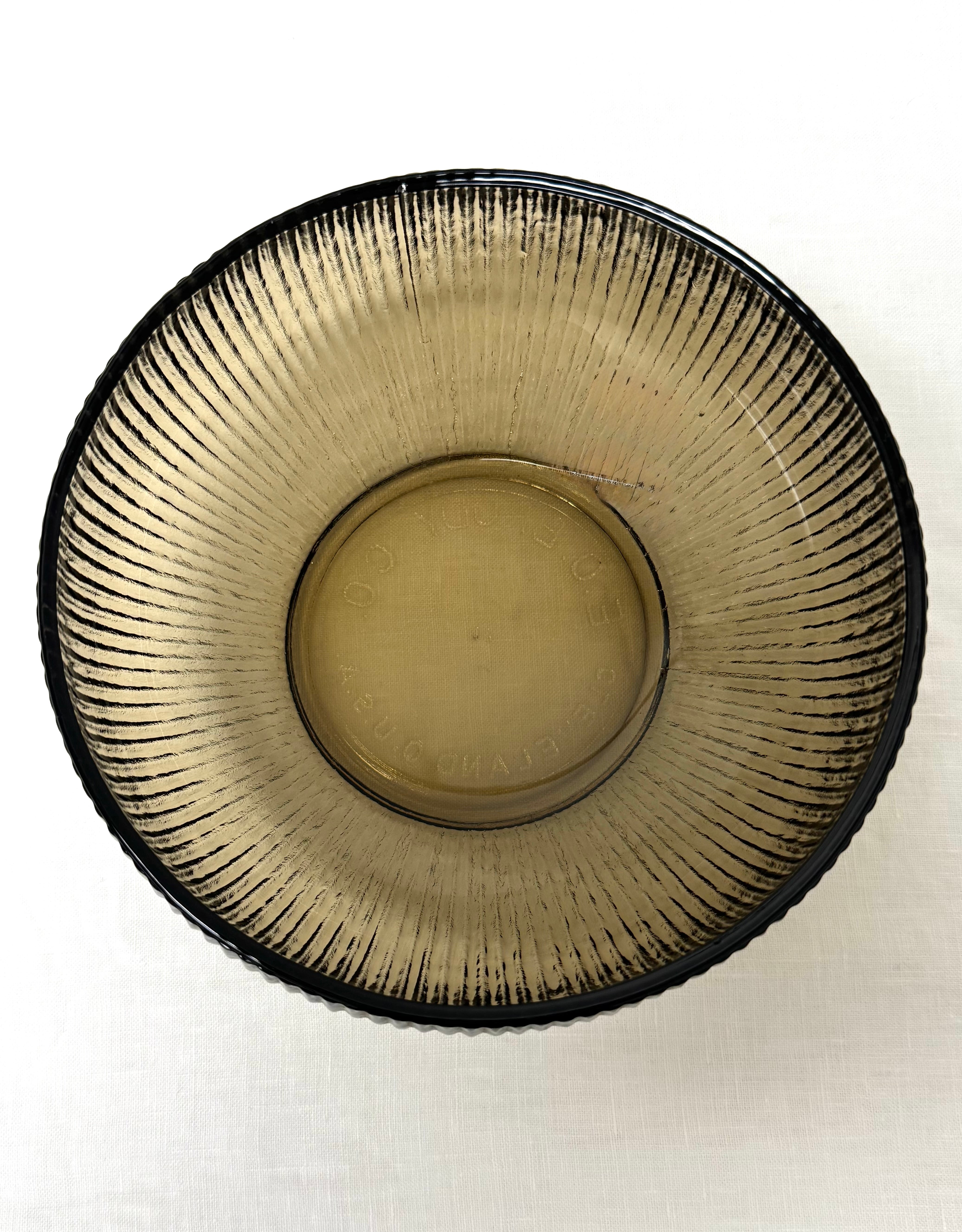 E.O. BRODY Tawny Smoked Glass Bowl