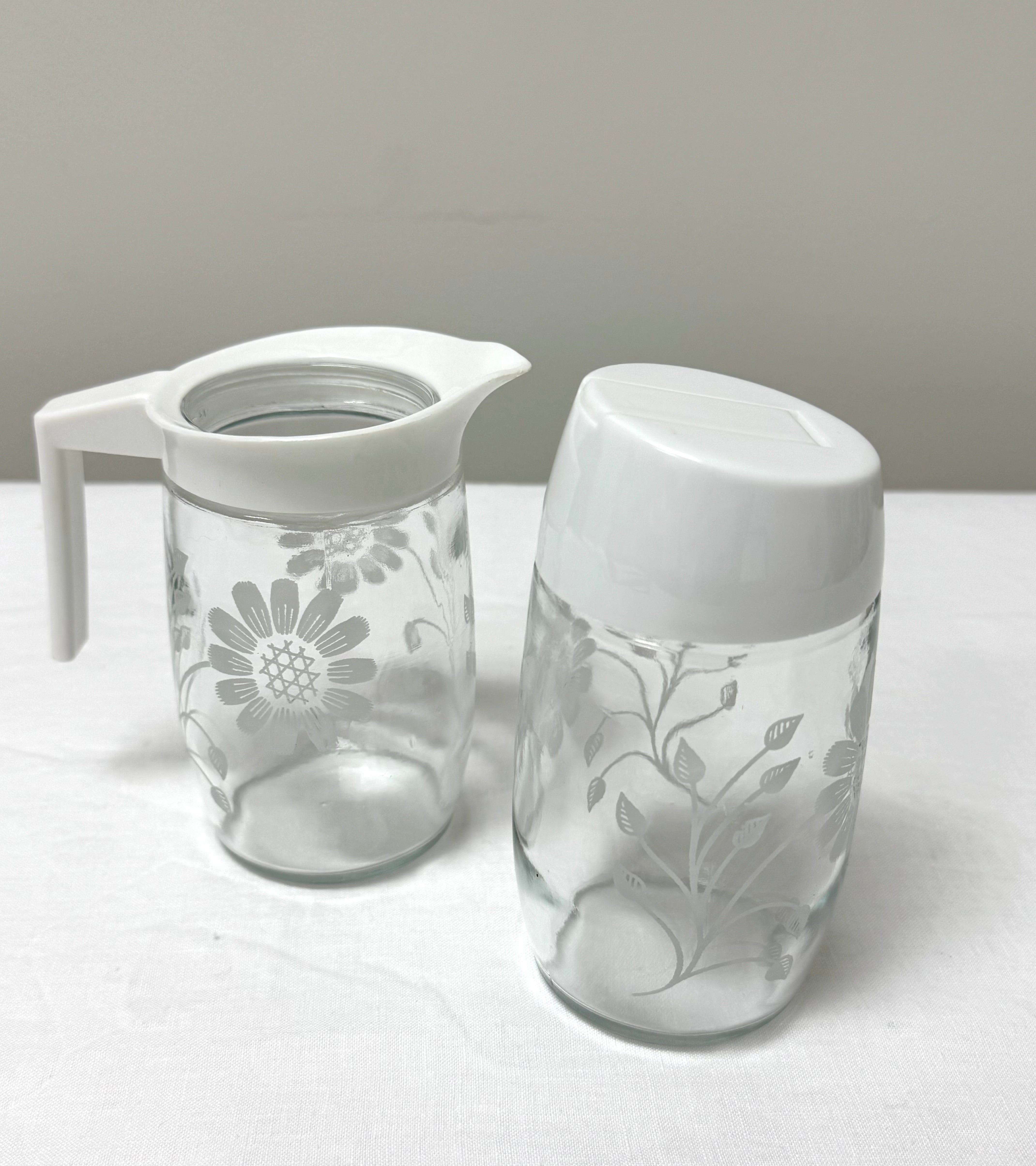 Vintage LIBBEY Milk & Sugar Set