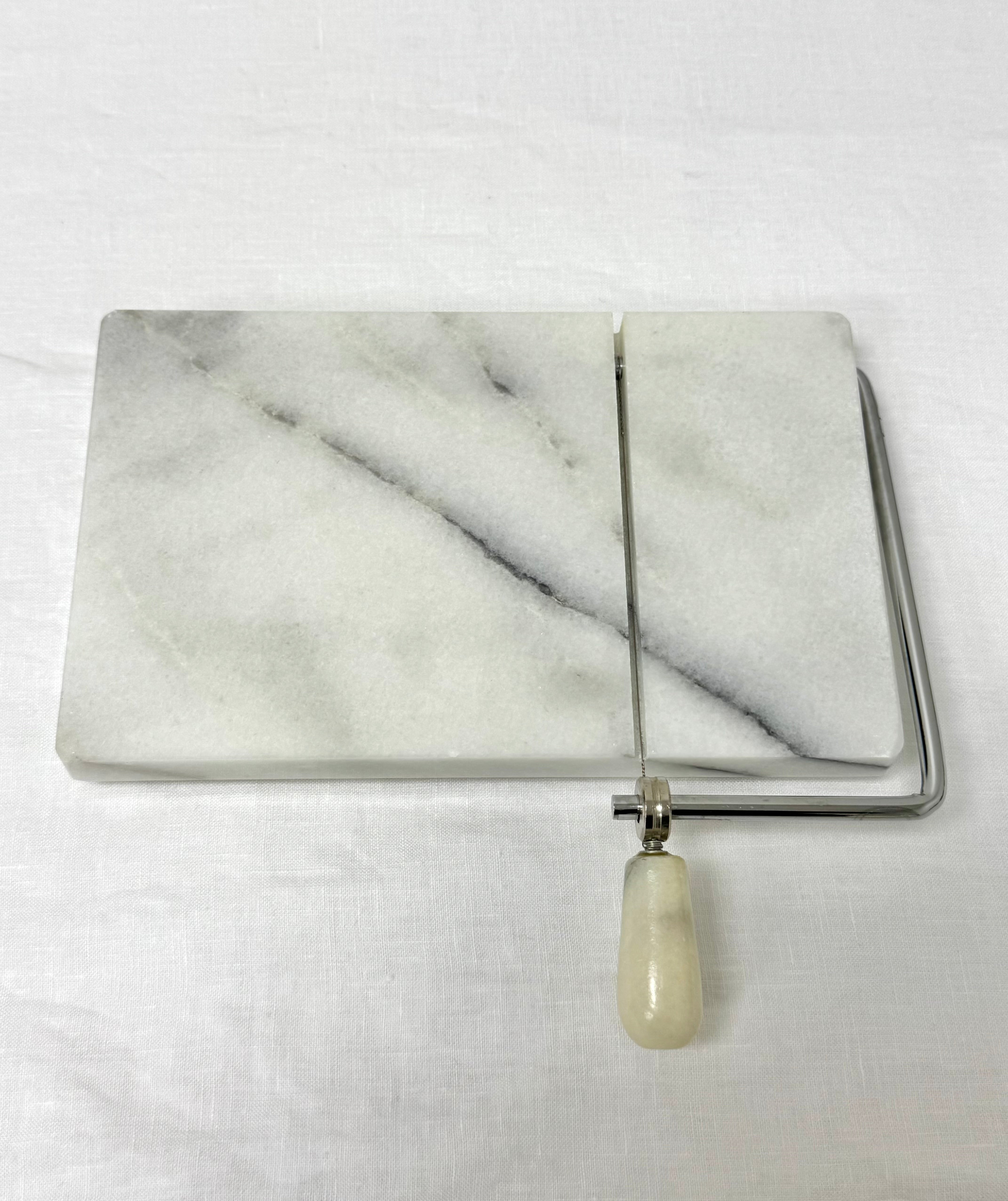 White Marble Cheese Slicer